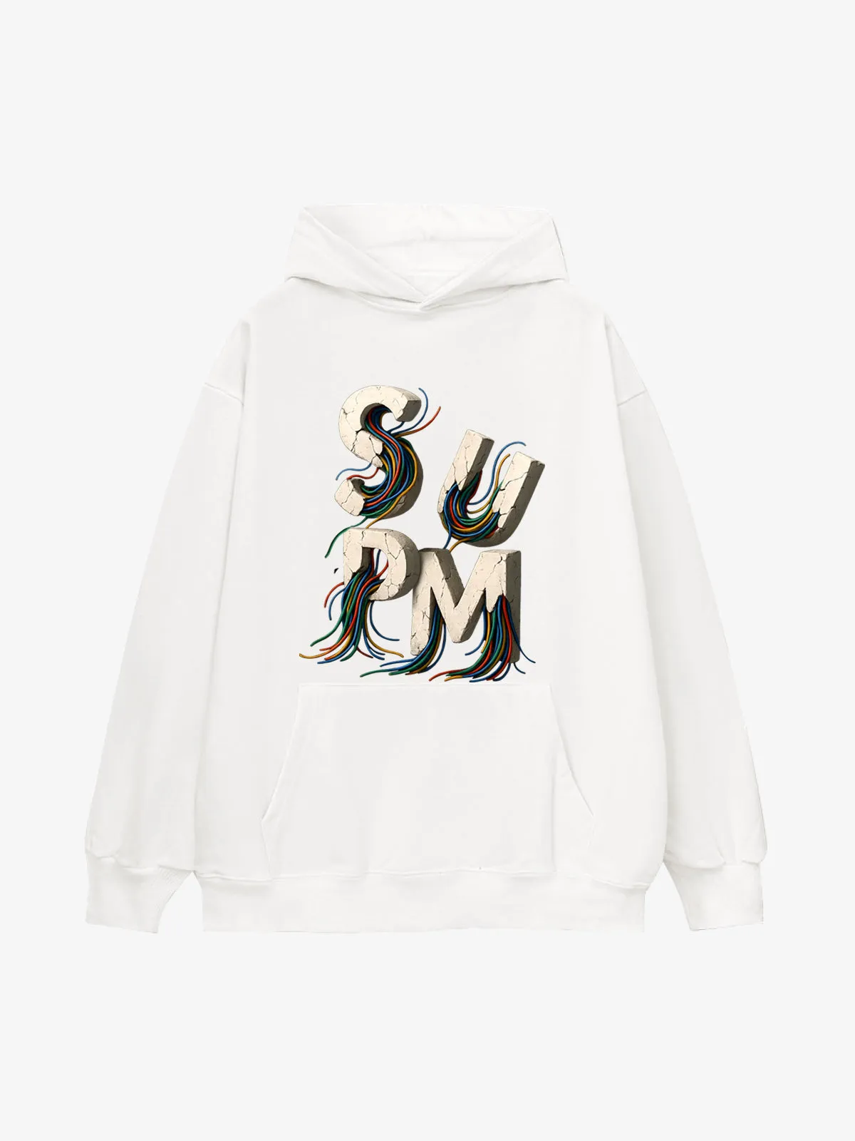 Fleece Street Gravel Wire Font Hoodie sold by Thesupermade