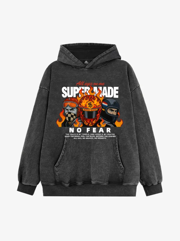 French Terry Street Motorcycle Cyber Racing Hoodie sold by Thesupermade