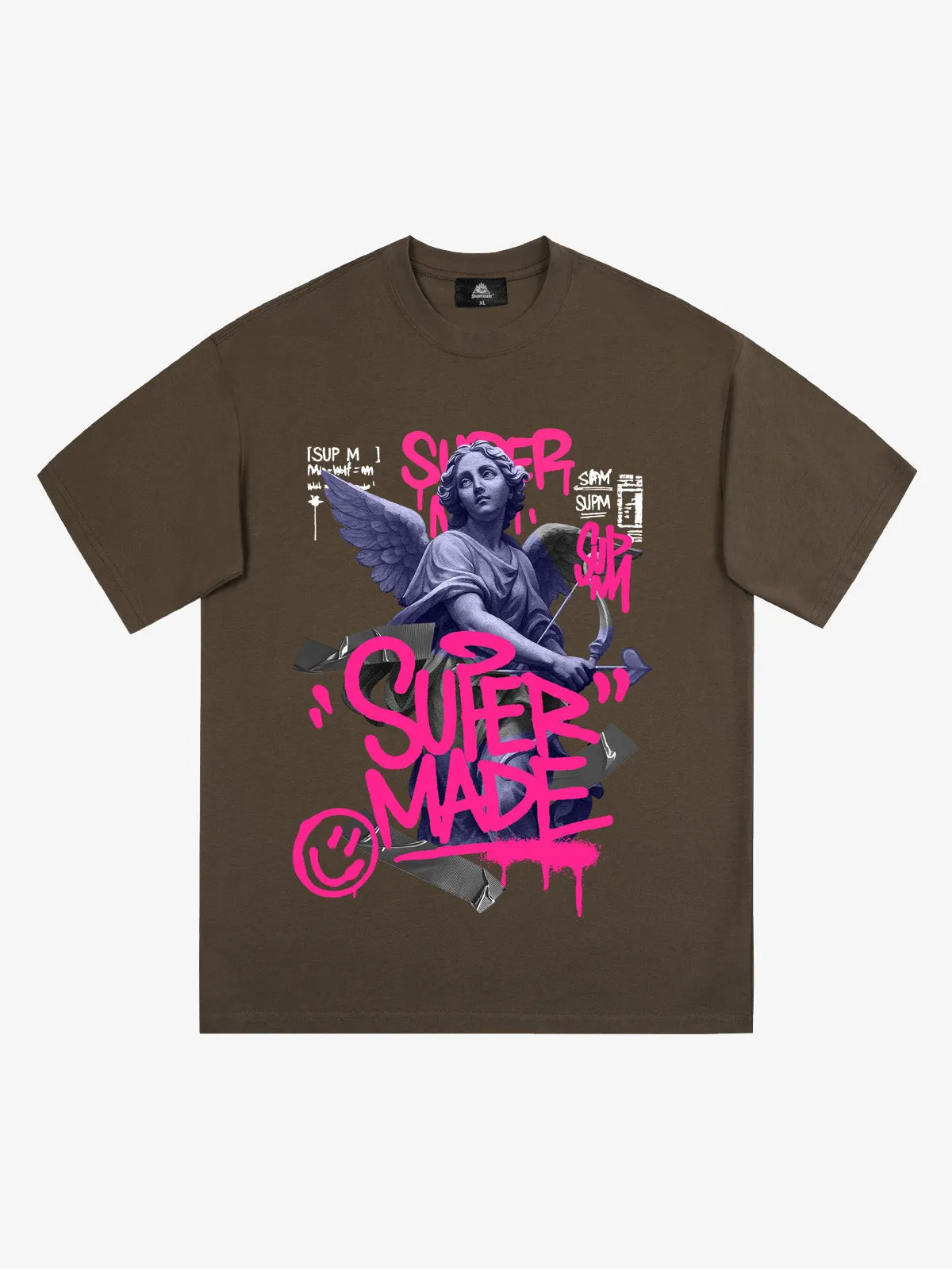 Street Pink Lucky Angel Graphic Design T-Shirt sold by Thesupermade product image thumbnail 5