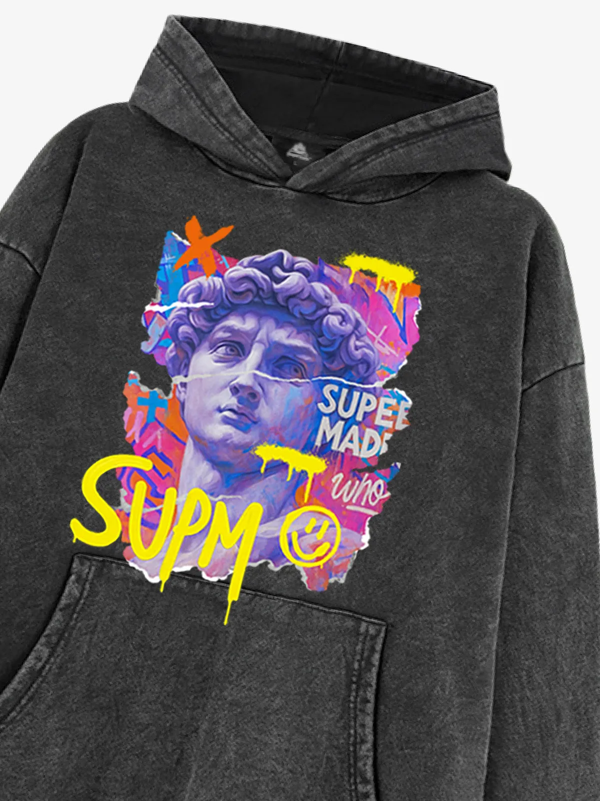 SPMD Graffiti David Head Statue Hooded Sweatshirt sold by Thesupermade product image thumbnail 4