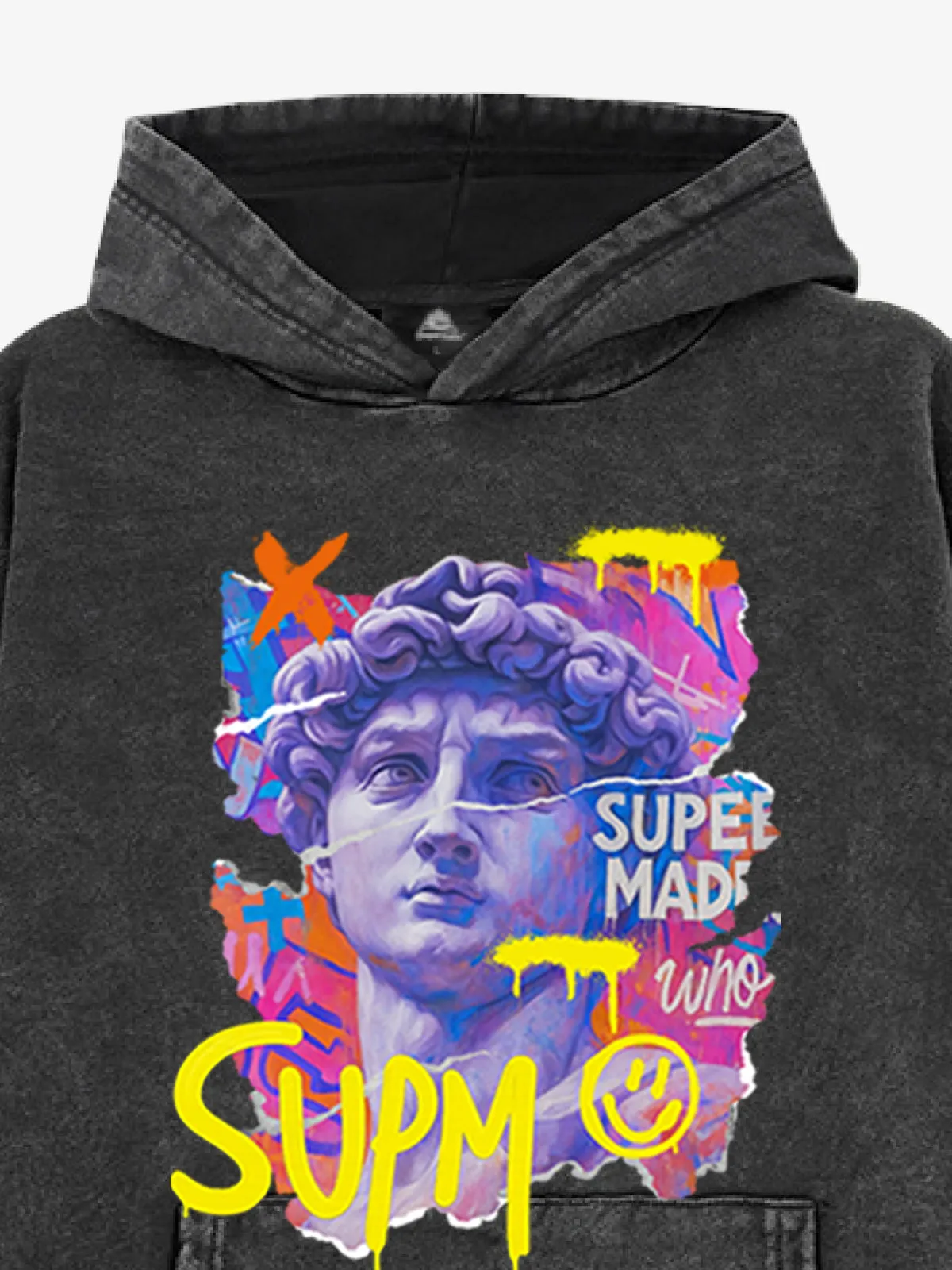 SPMD Graffiti David Head Statue Hooded Sweatshirt sold by Thesupermade product image thumbnail 2