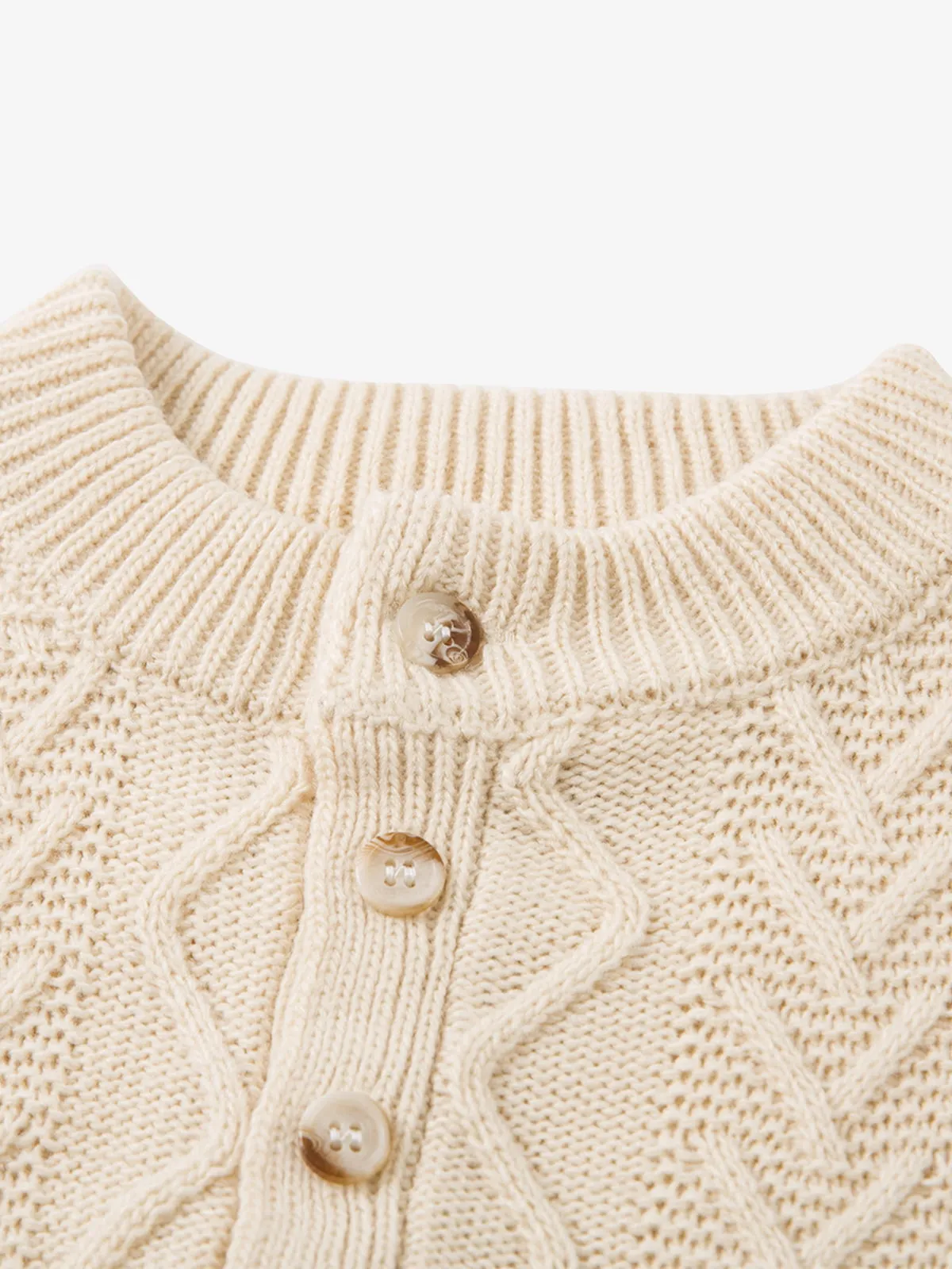 Vintage Diamond Knit Half Placket Sweater sold by Thesupermade product image thumbnail 5