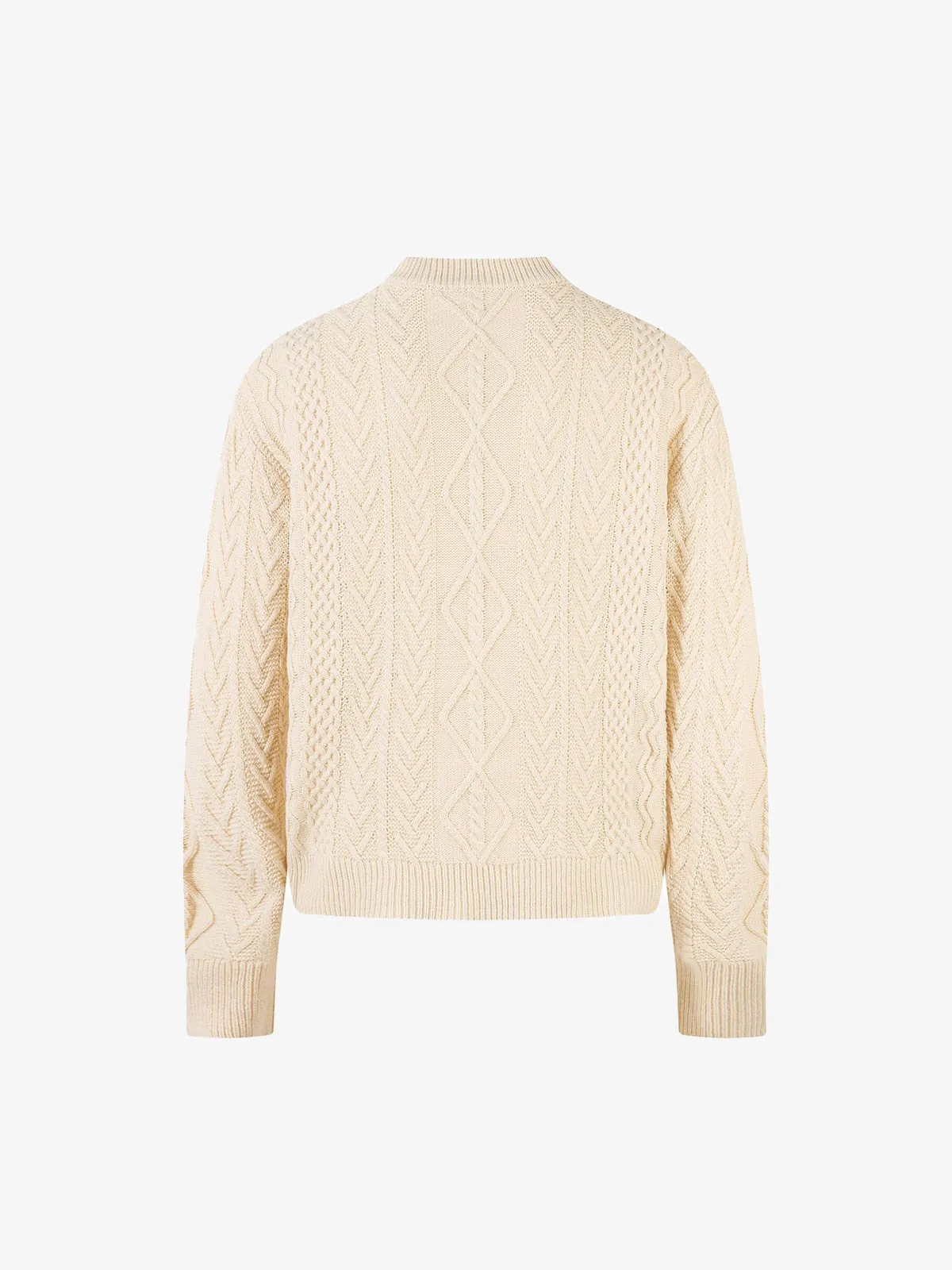 Vintage Diamond Knit Half Placket Sweater sold by Thesupermade product image thumbnail 3