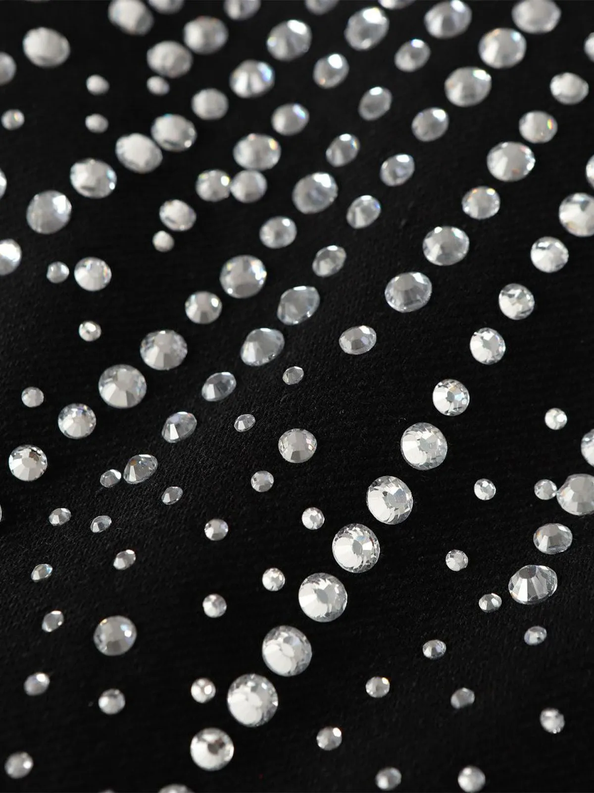 Retro Denim Full Rhinestone Design Baggy Jeans - 2545 sold by Thesupermade product image thumbnail 5