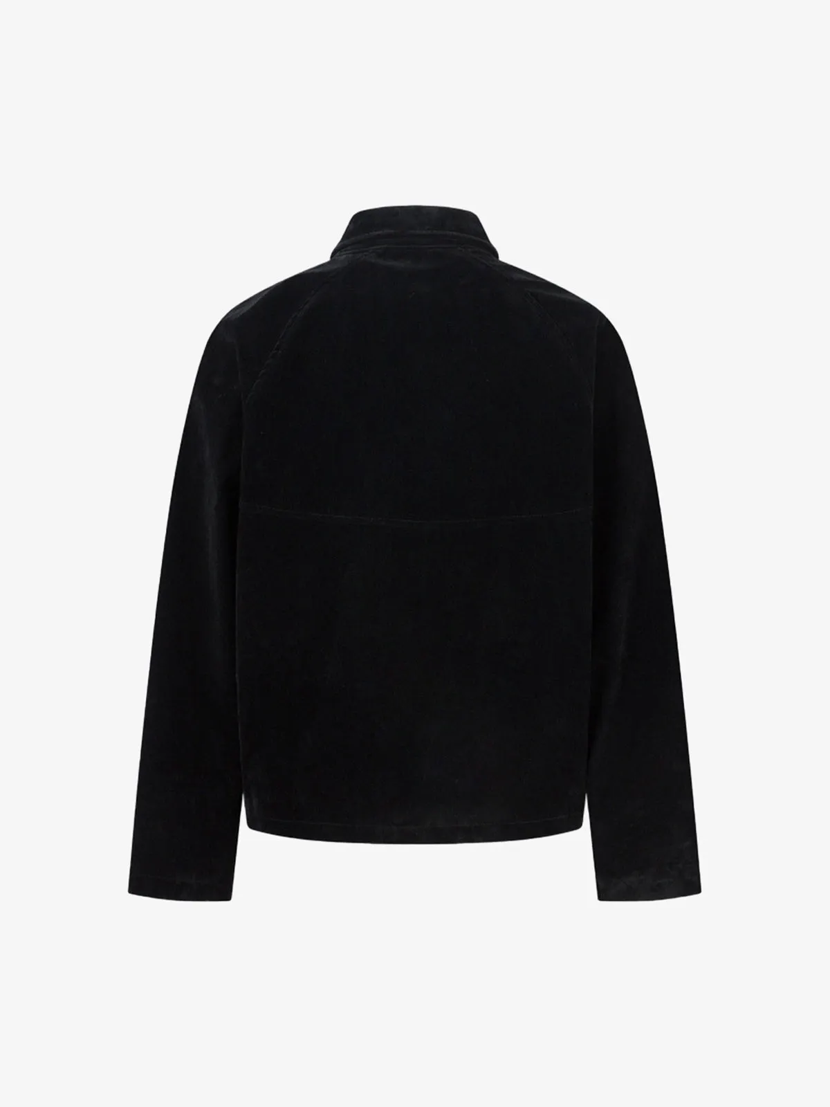 Suede Lapel Deconstructed Patchwork Jacket sold by Thesupermade product image thumbnail 4