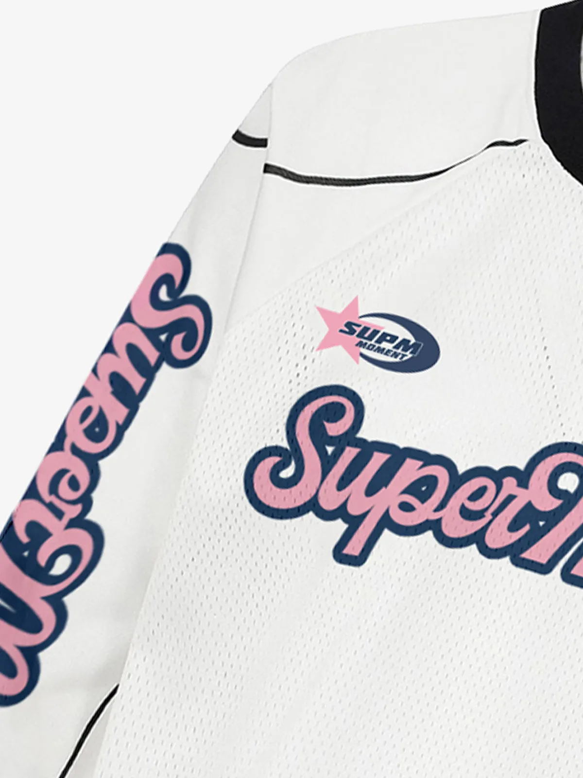 Supermade Jersey Graffiti Letter Long Sleeve T-Shirt sold by Thesupermade product image thumbnail 5