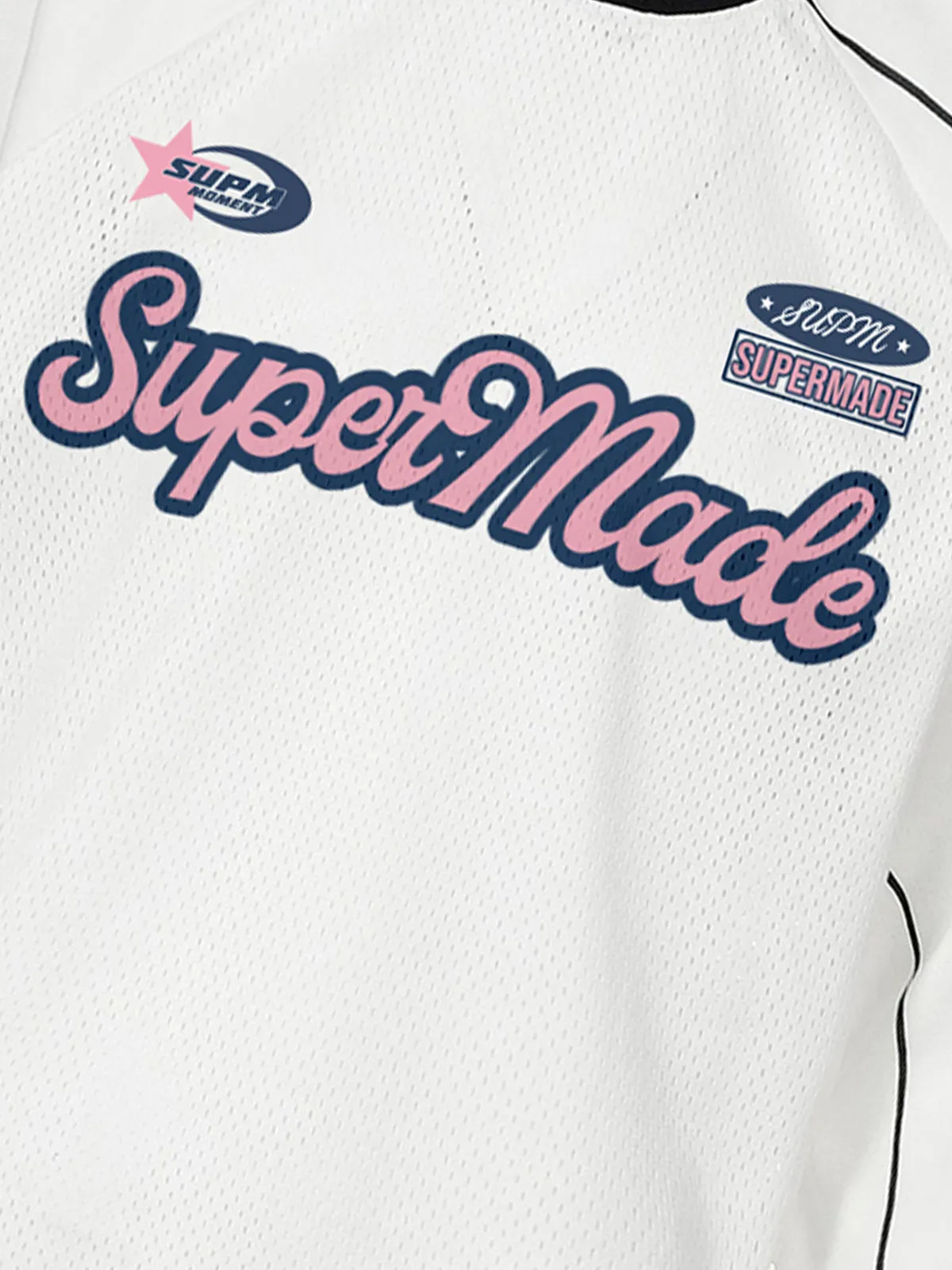 Supermade Jersey Graffiti Letter Long Sleeve T-Shirt sold by Thesupermade product image thumbnail 3