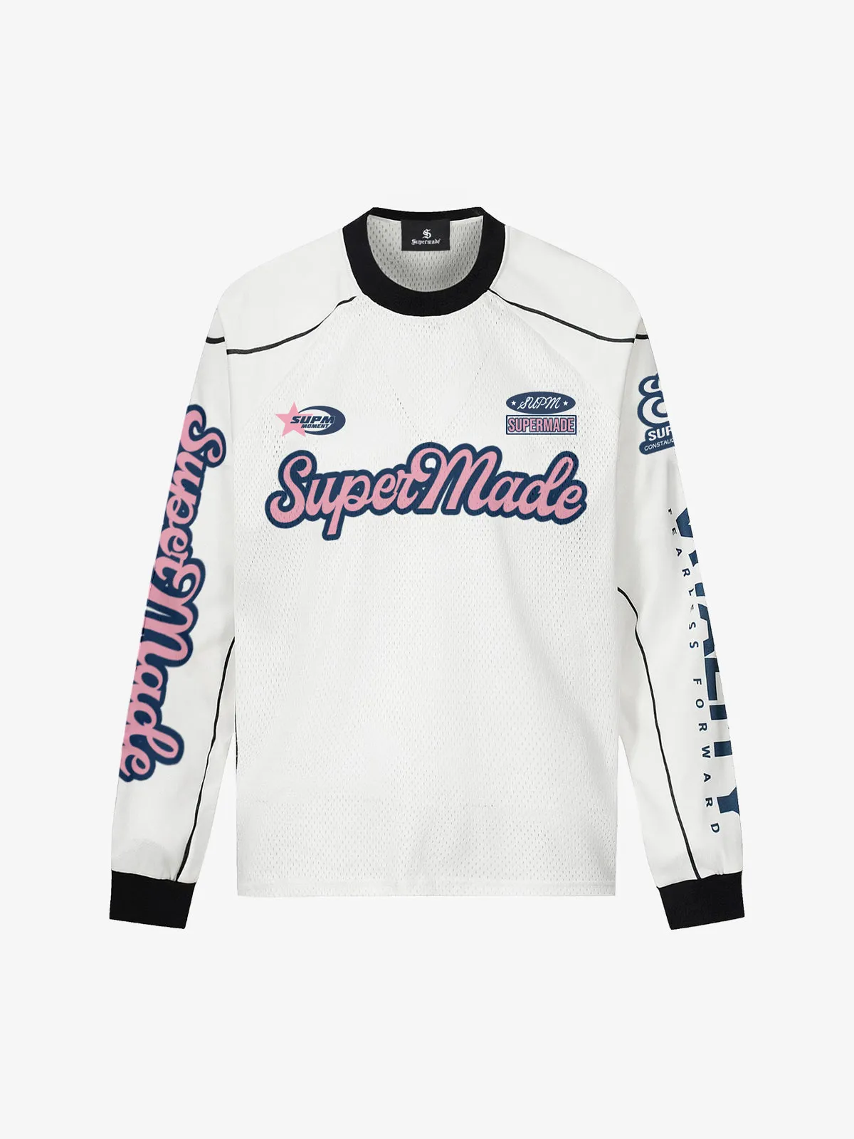 Supermade Jersey Graffiti Letter Long Sleeve T-Shirt sold by Thesupermade
