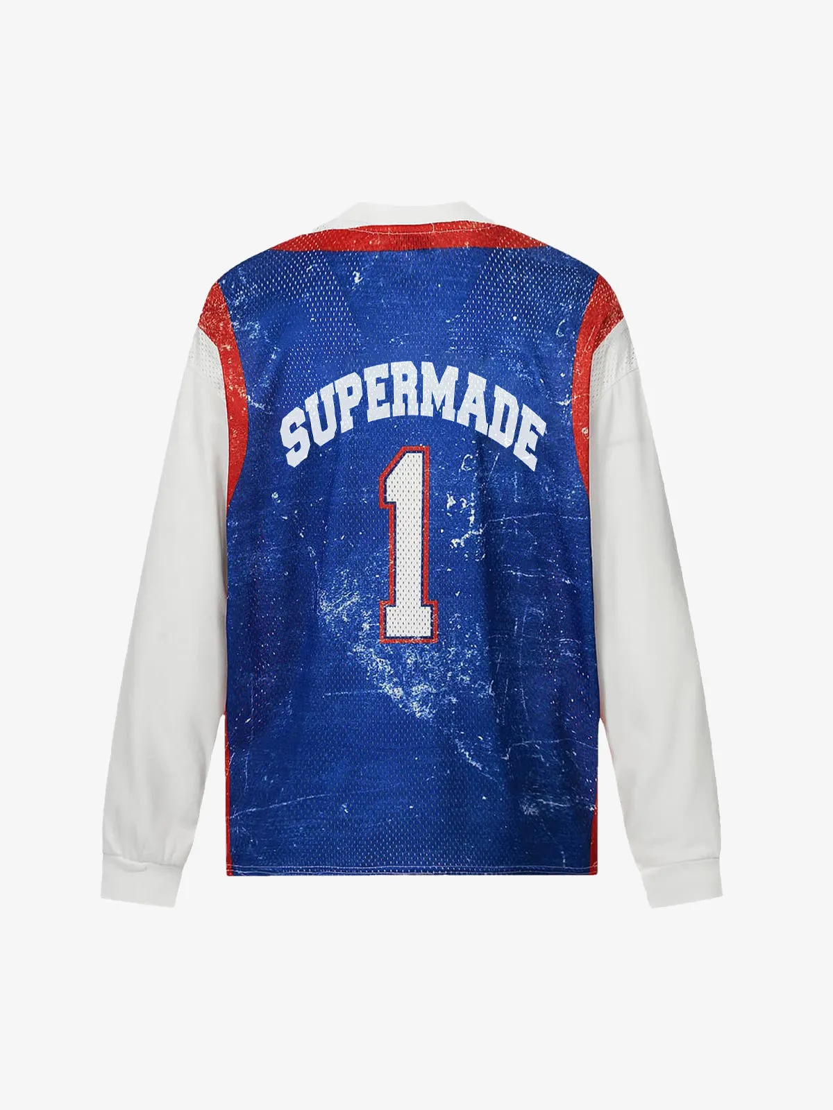 Vintage Jersey-Style Faux Two-Piece Design Long Sleeve T-Shirt sold by Thesupermade product image thumbnail 2