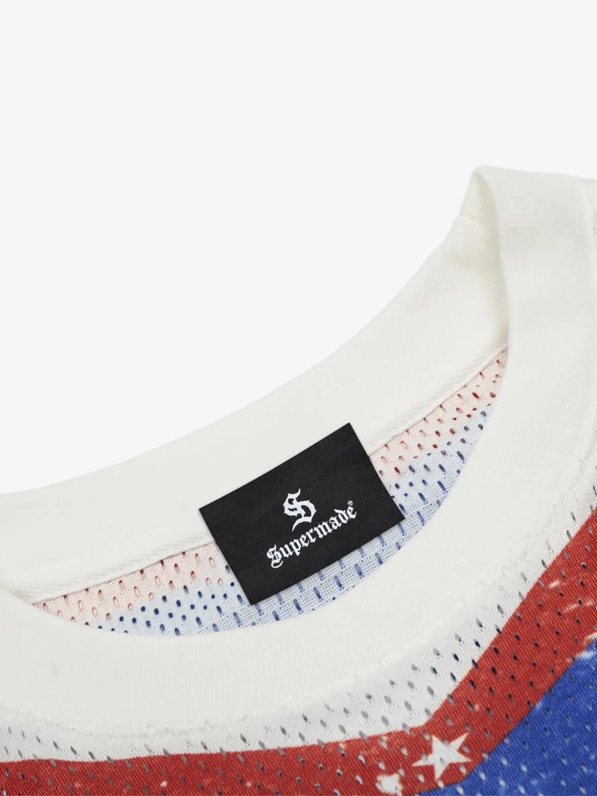 Vintage Jersey-Style Faux Two-Piece Design Long Sleeve T-Shirt sold by Thesupermade product image thumbnail 3