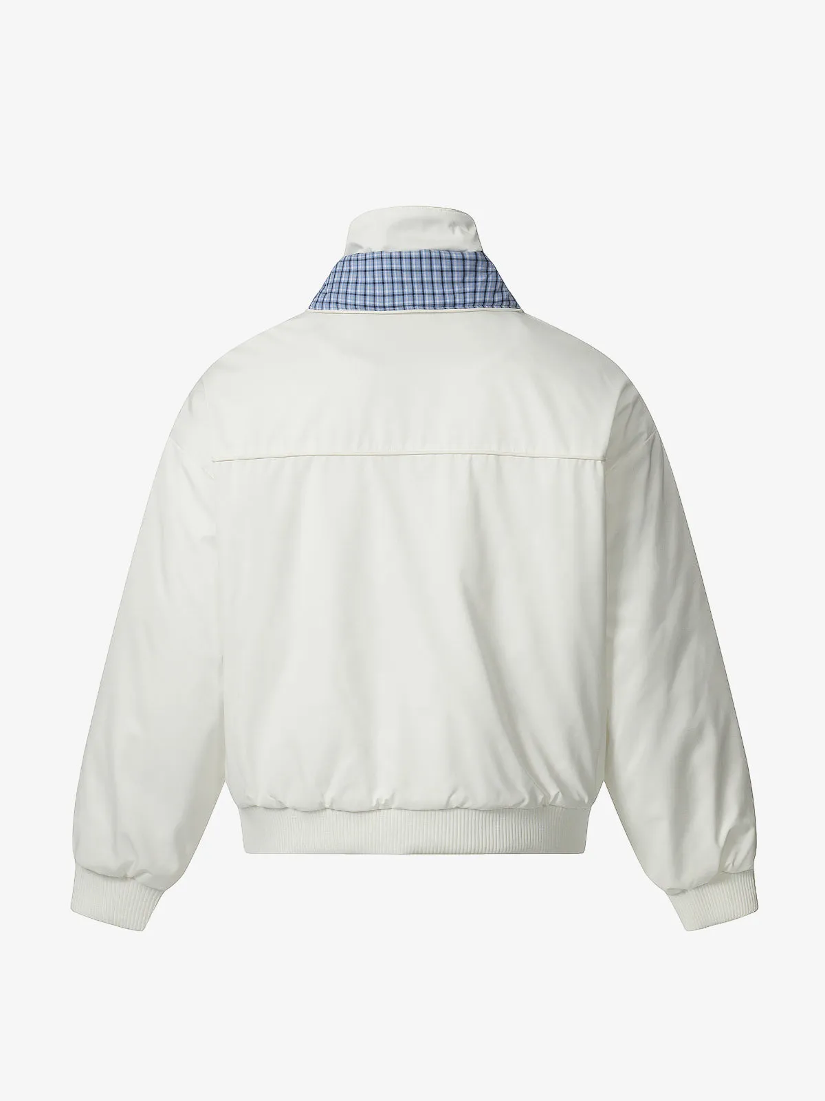 Retro Layered Look Plaid Collar Padded Jacket sold by Thesupermade product image thumbnail 4