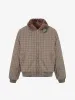 Retro Plaid Fur Collar Warm Padded Jacket sold by Thesupermade