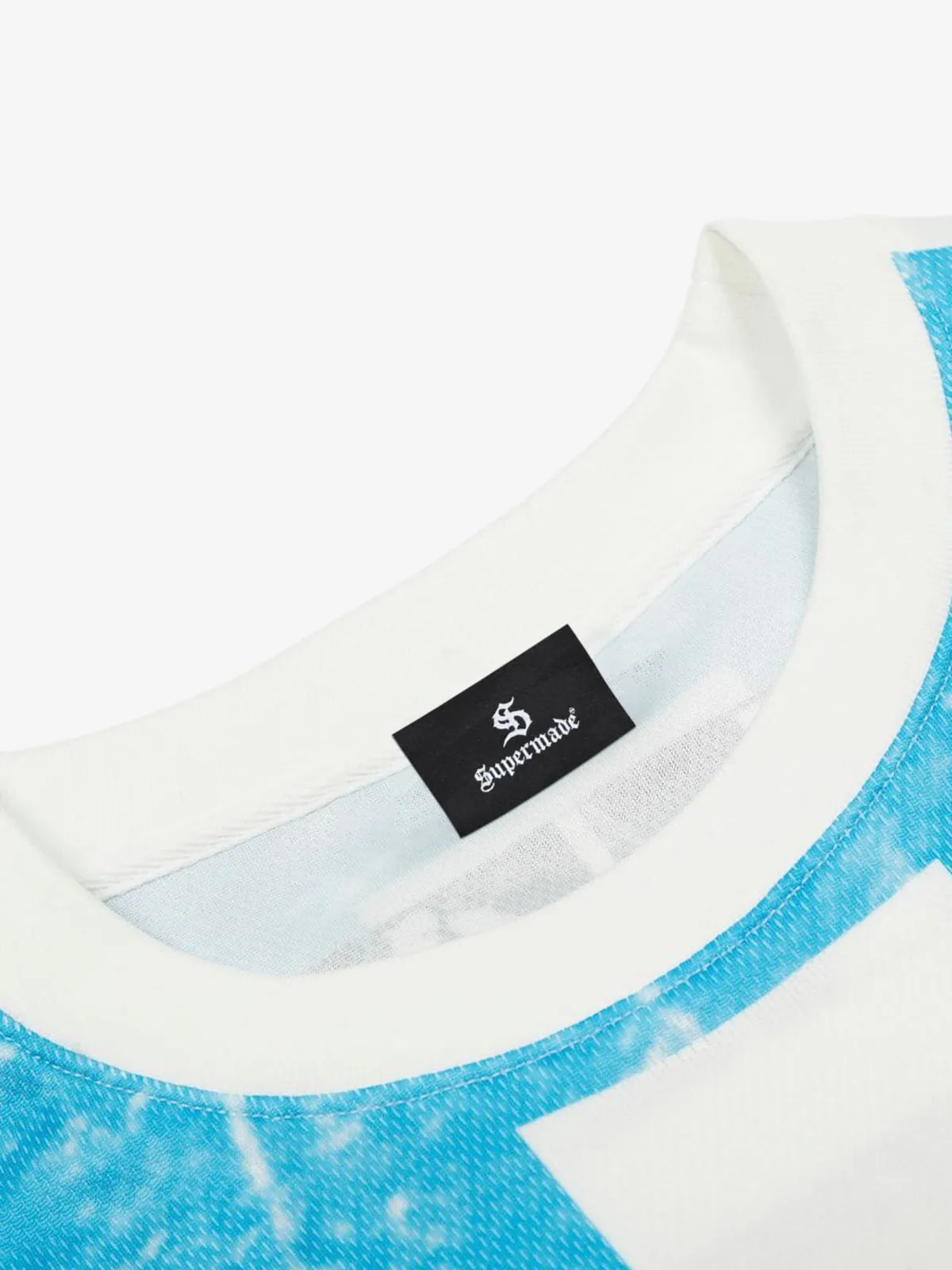 Mottled Street Cross And Letter Print Long-Sleeve T-Shirt sold by Thesupermade product image thumbnail 5