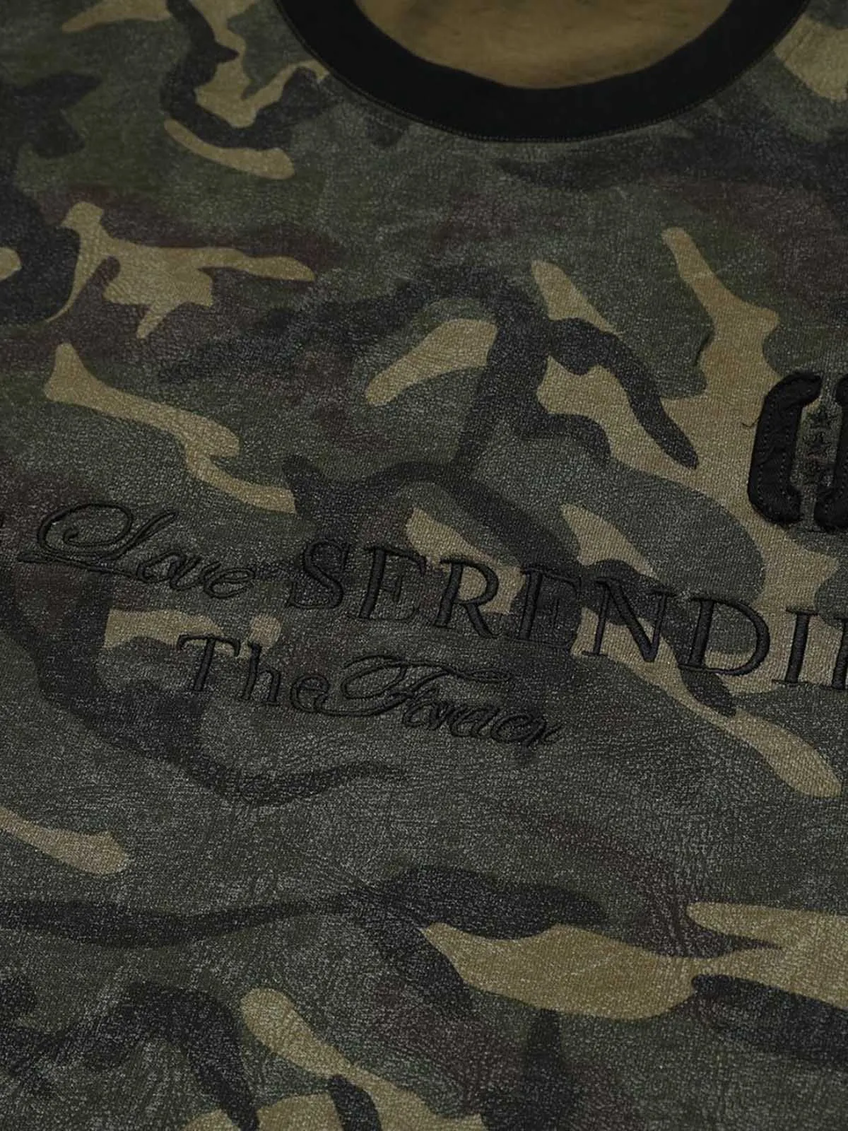 Camouflage Print Layered Long Sleeve T-Shirt sold by Thesupermade product image thumbnail 3