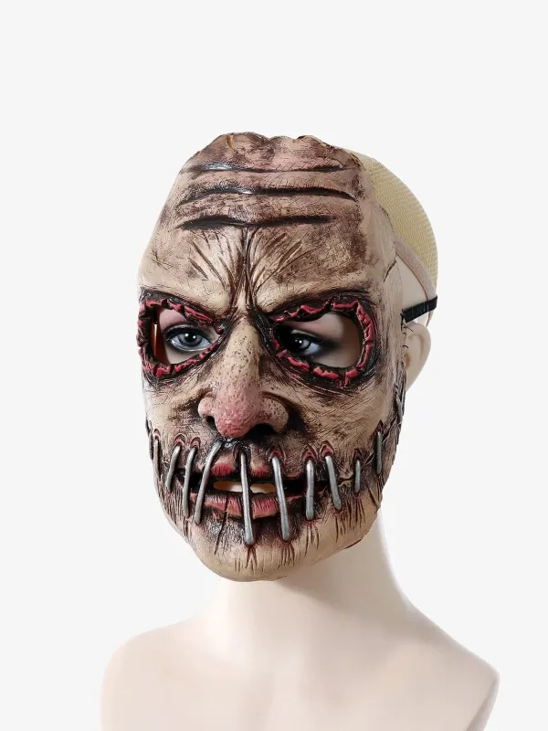 Mouth Nail Horror Latex Halloween Mask sold by Thesupermade