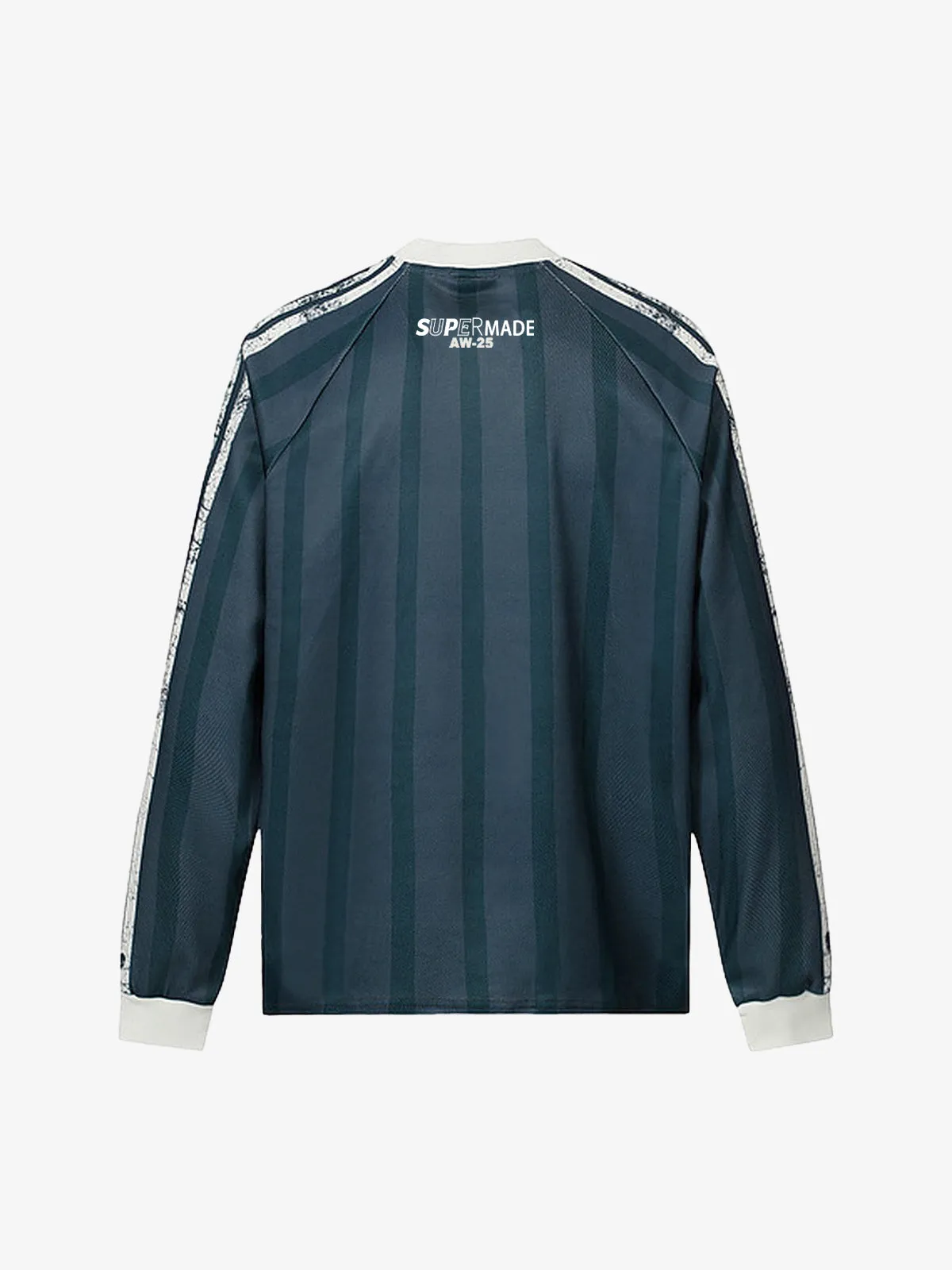 Retro Striped 88 Print Graphic Jersey Long-Sleeved T-Shirt sold by Thesupermade product image thumbnail 4