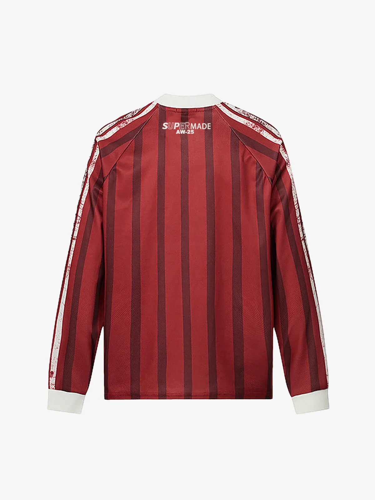 Retro Striped 88 Print Graphic Jersey Long-Sleeved T-Shirt sold by Thesupermade product image thumbnail 3