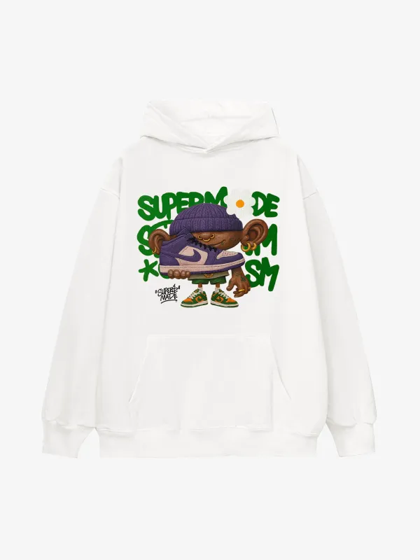 Street Cartoon Trend Sneakers Boy Hoodie sold by Thesupermade
