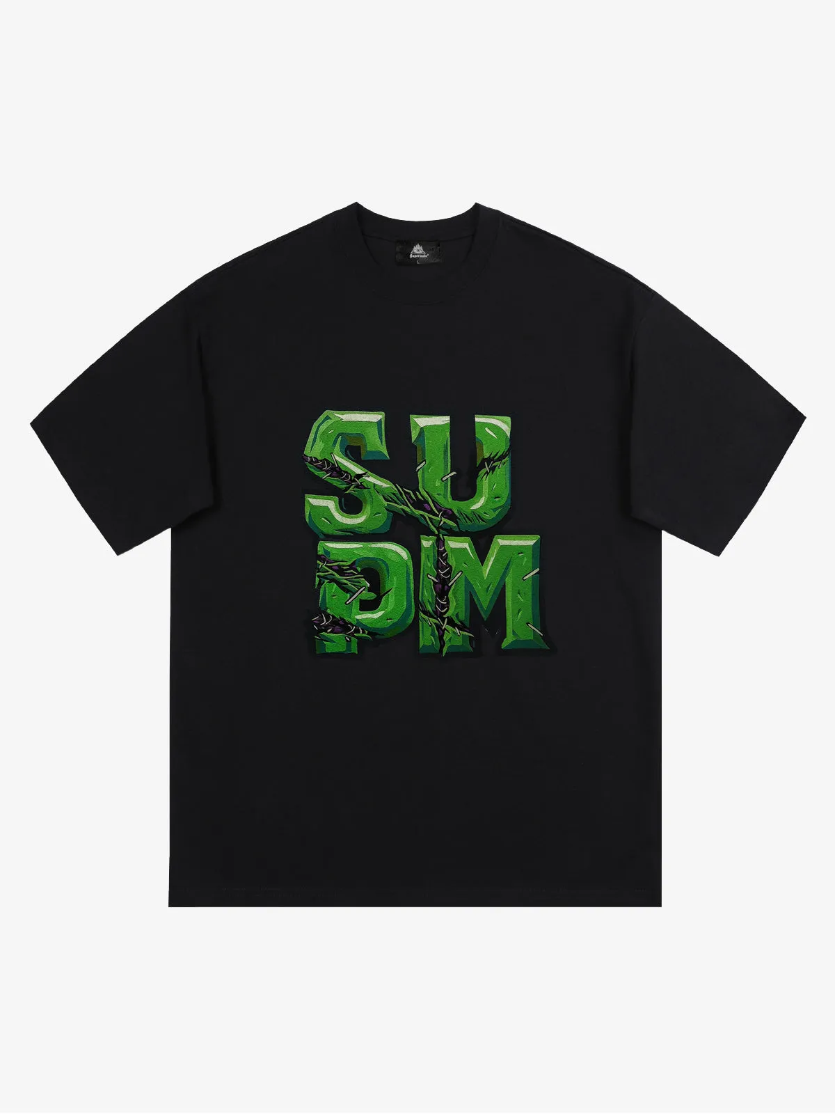 Street SUPM Green Thorn Font Letter T-Shirt sold by Thesupermade product image thumbnail 3