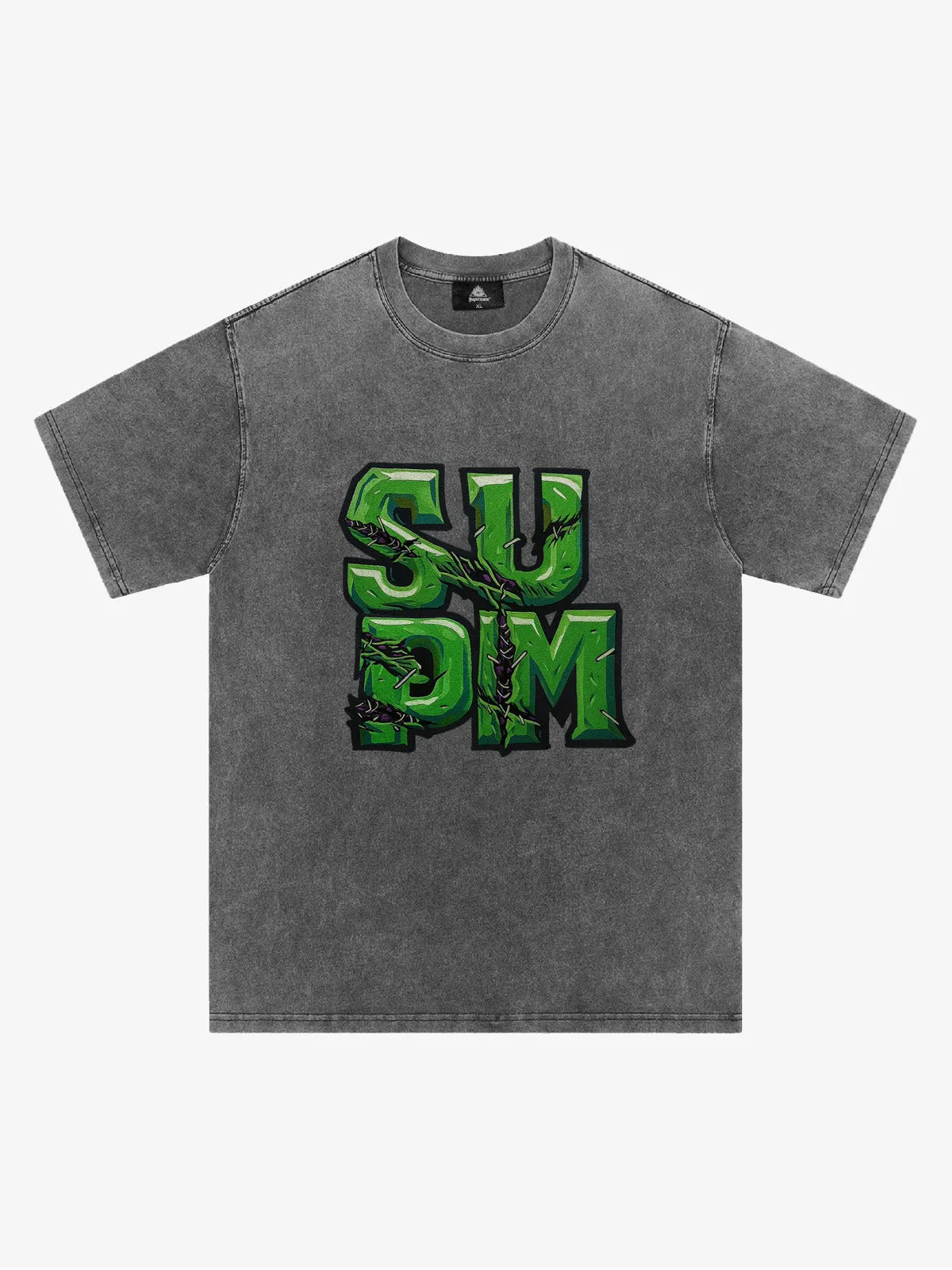 Street SUPM Green Thorn Font Letter T-Shirt sold by Thesupermade product image thumbnail 2