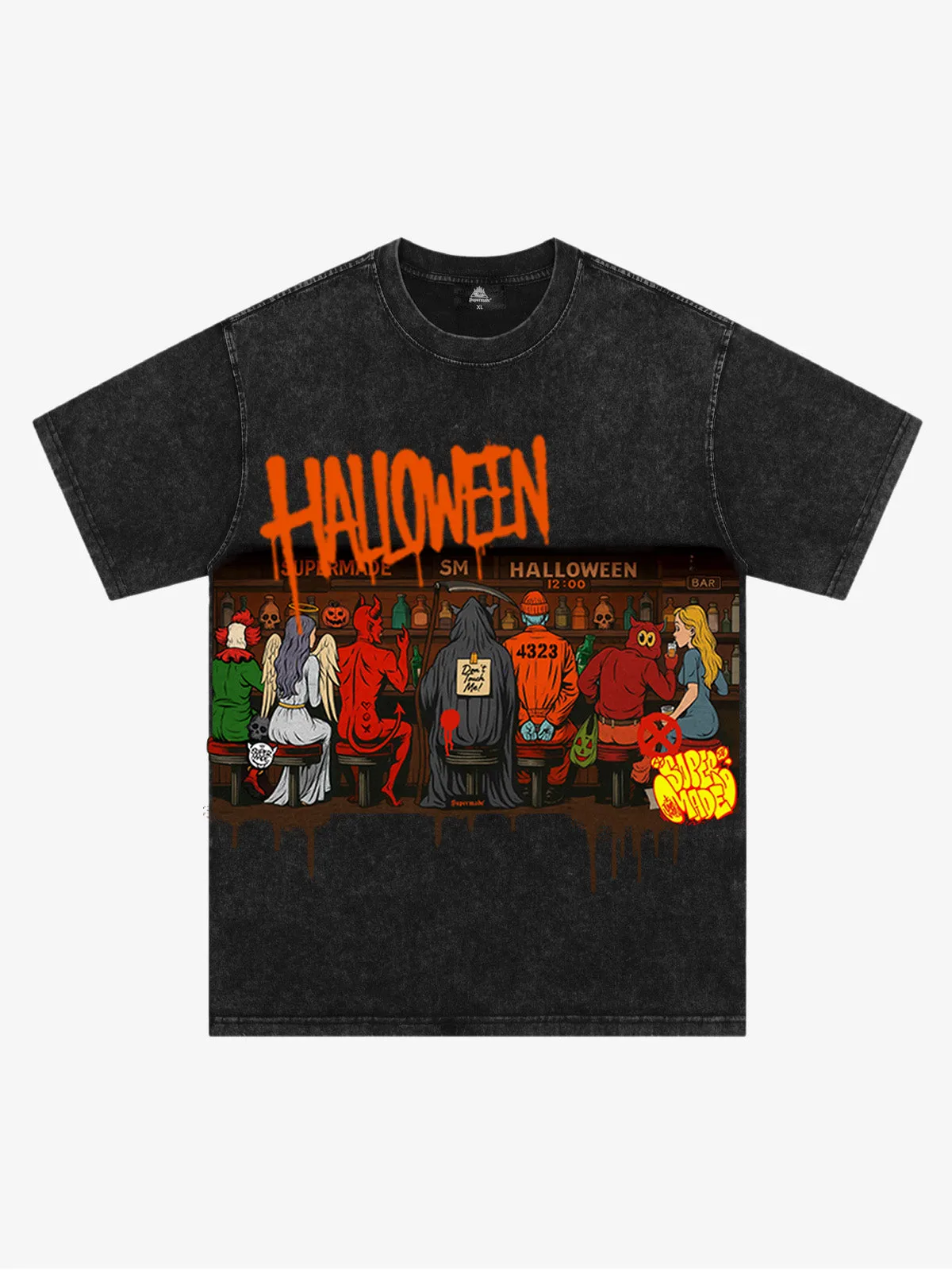 Streetwear Halloween Pub Party Gathering T-Shirt sold by Thesupermade product image thumbnail 3