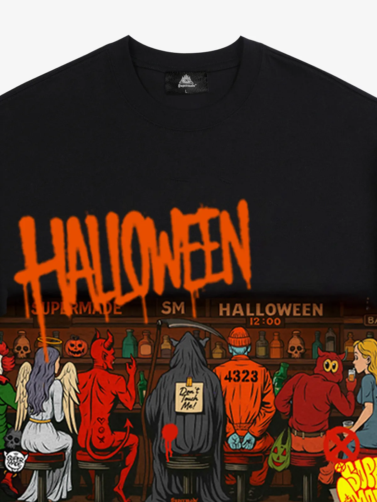 Streetwear Halloween Pub Party Gathering T-Shirt sold by Thesupermade product image thumbnail 5