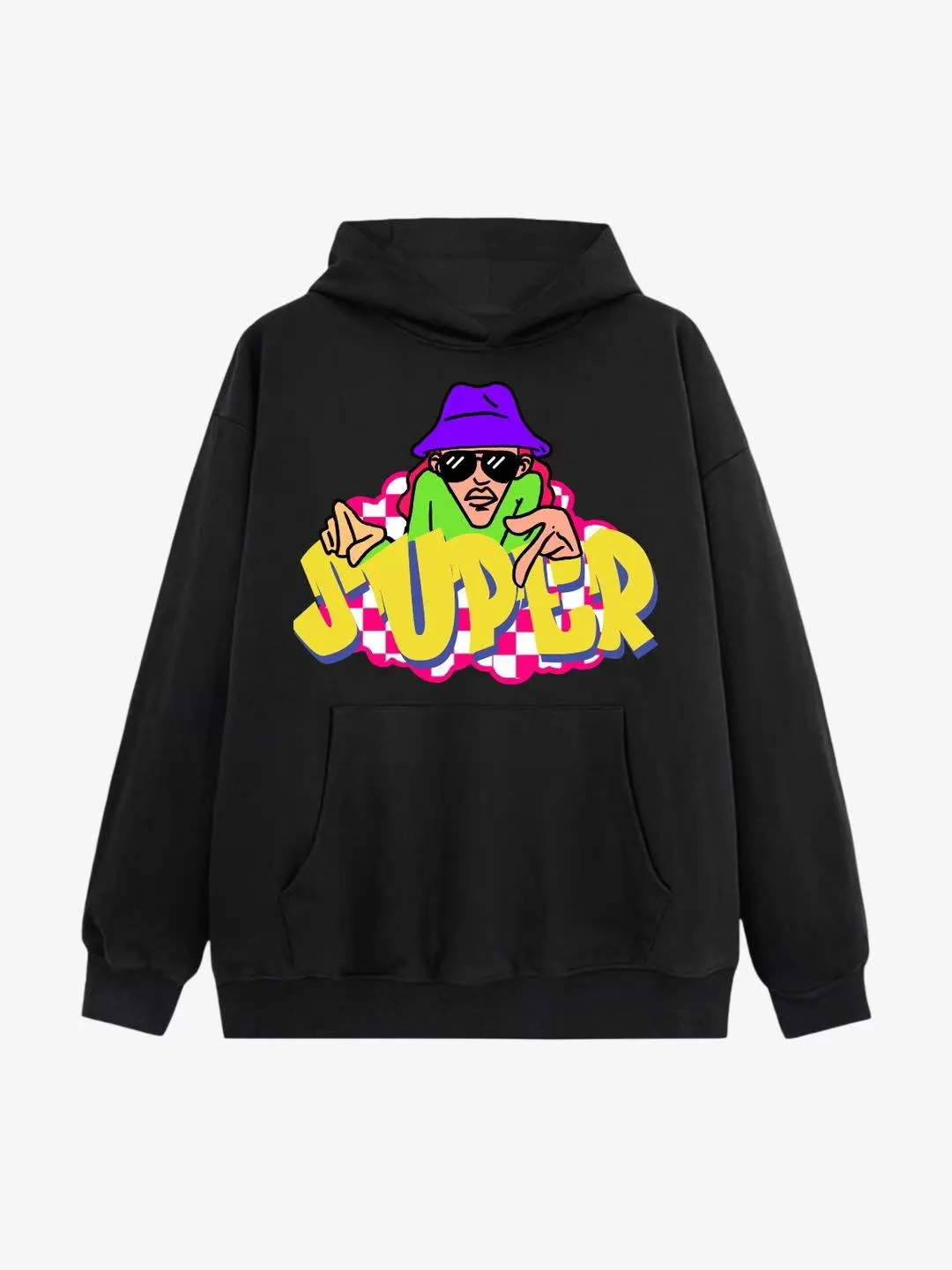 Street Colorful Graffiti Cartoon Print Hoodie sold by Thesupermade