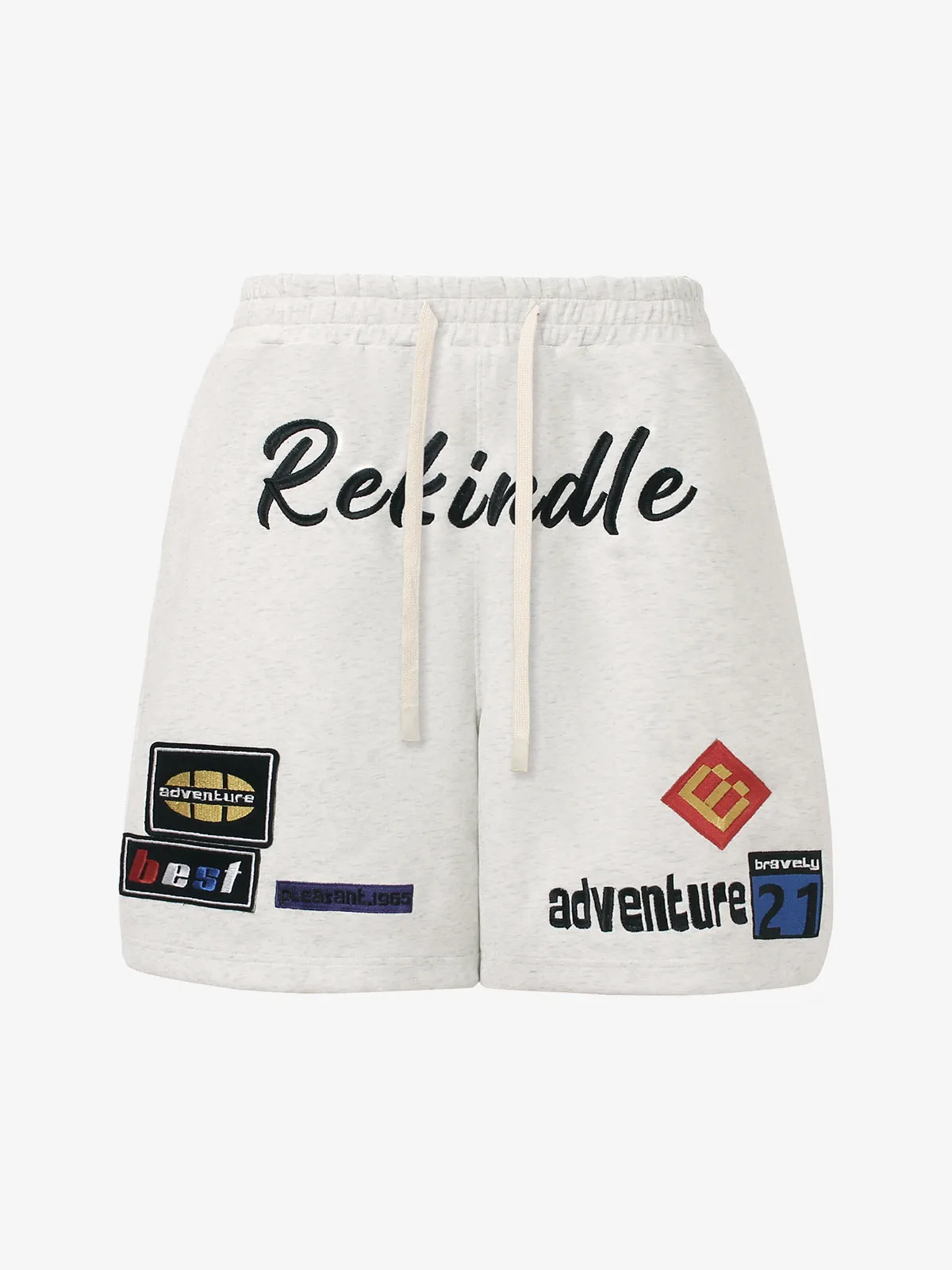 Retro Street Embroidered Drawstring Shorts sold by Thesupermade