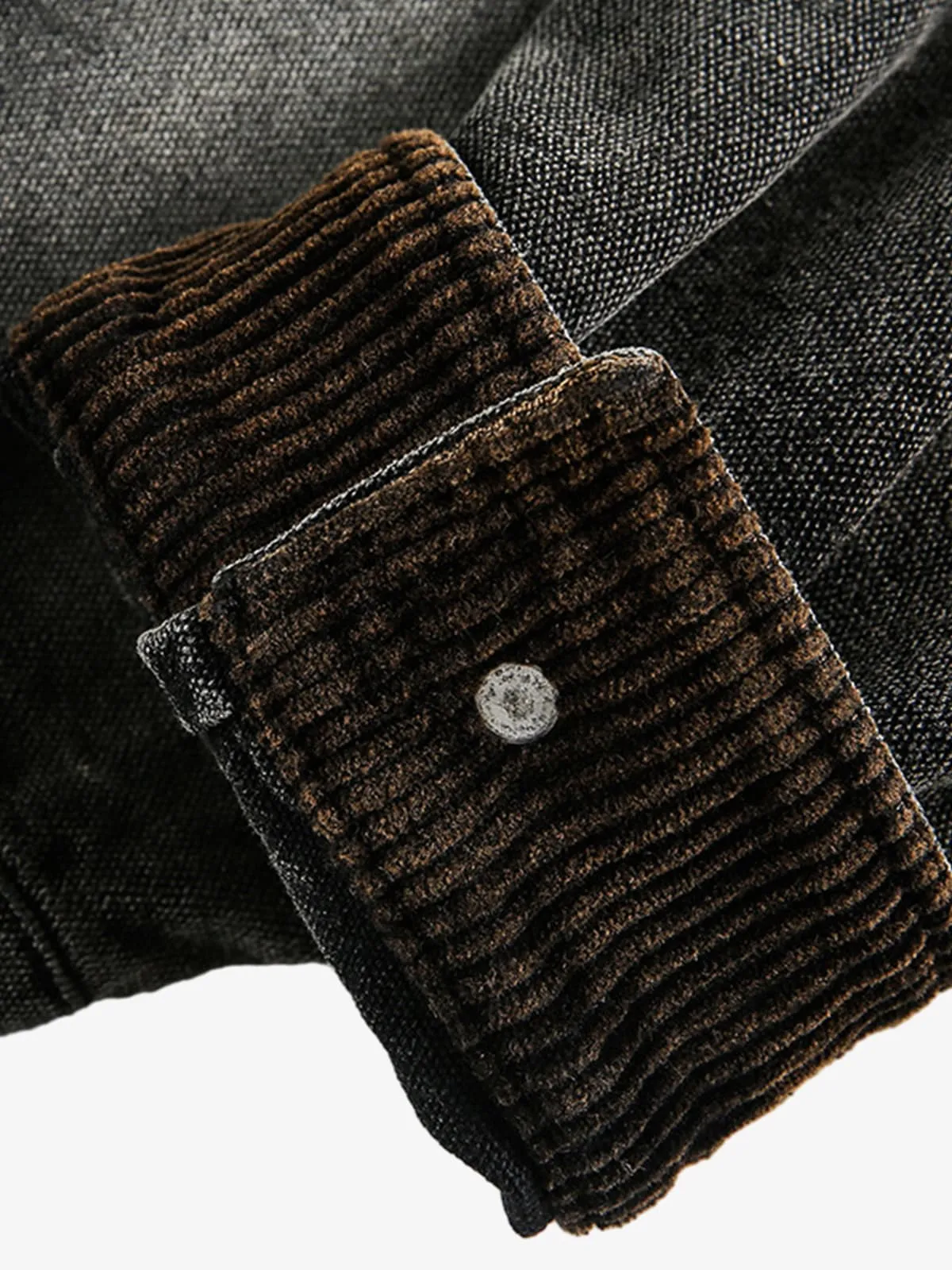 Washed And Distressed Dark Graffiti Patchwork Jacket sold by Thesupermade product image thumbnail 5