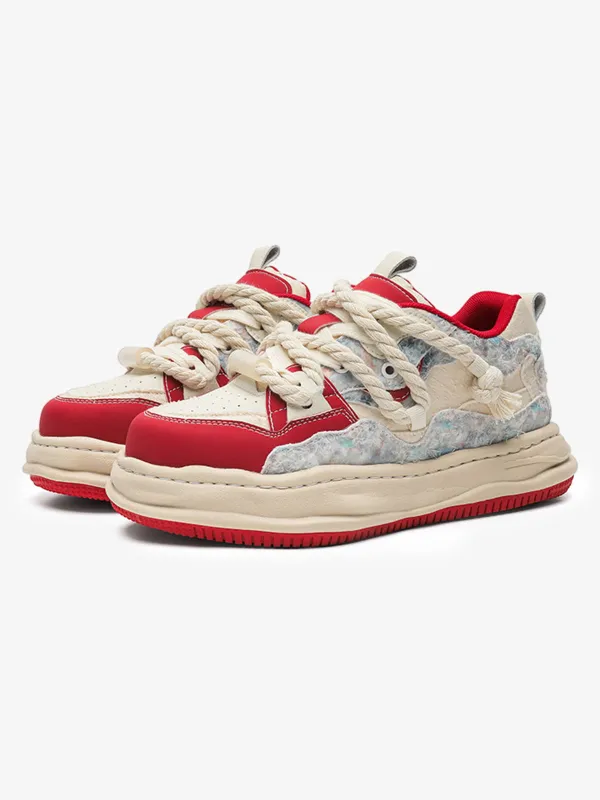 Street Deconstructed Color Splash Sneakers sold by Thesupermade