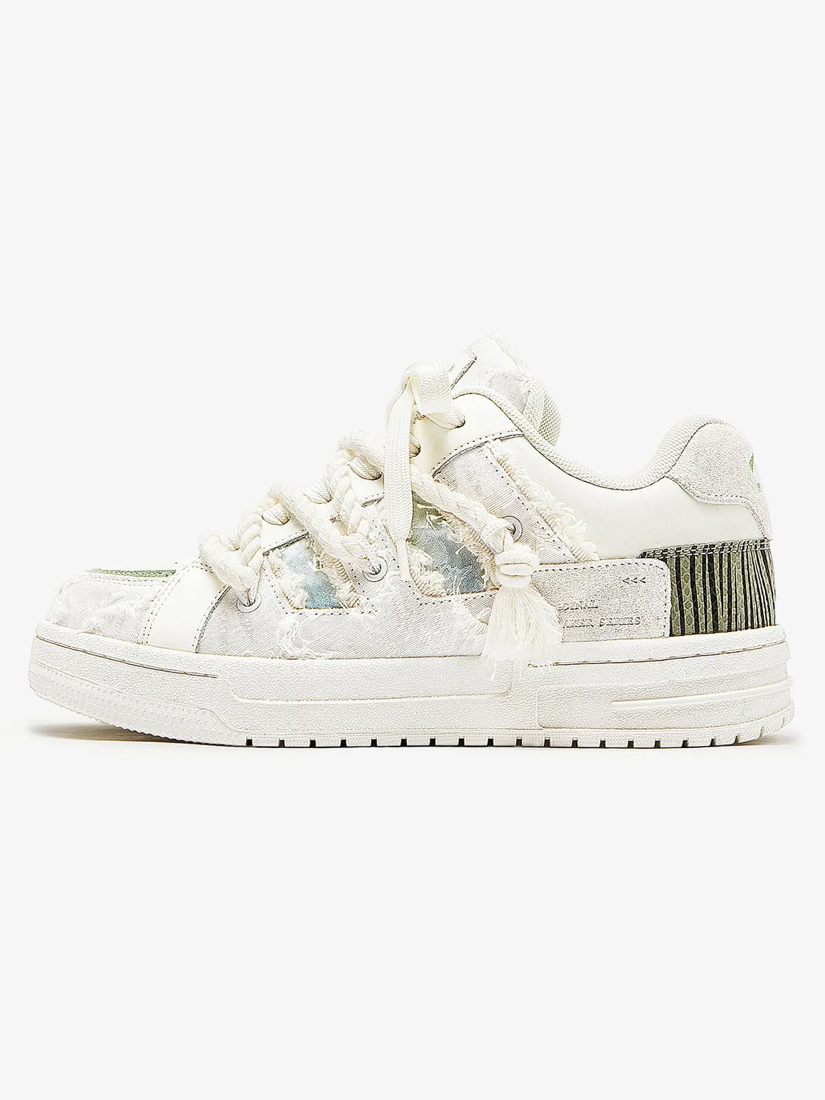 Street Contrast Color Zebra-Print Chunky Sneakers sold by Thesupermade product image thumbnail 3