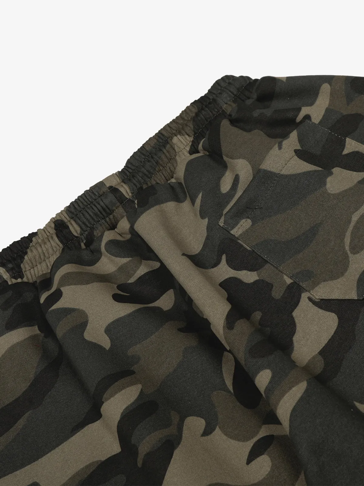 Retro Patchwork Embroidered Camouflage Barrel Pants - 2520 sold by Thesupermade product image thumbnail 5