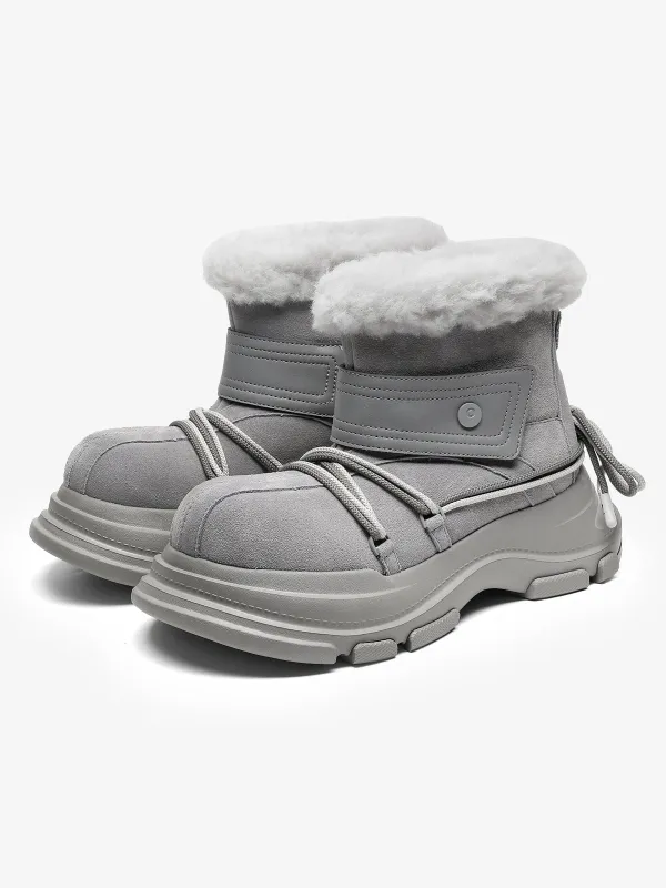 Chunky Waterproof Shearling-Lined Mid-Calf Winter Boots sold by Thesupermade