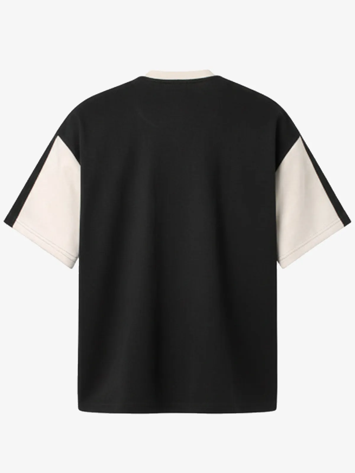 Horizontal Glitch Art Deconstruction Contrast Color Stitching Print T-shirt sold by Thesupermade product image thumbnail 3