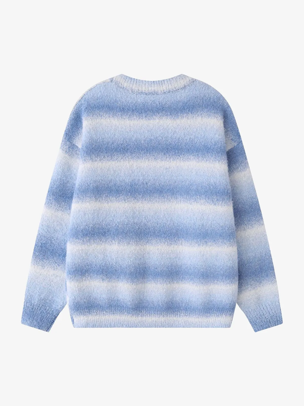 Retro Gradient Stripe Jacquard Sweater sold by Thesupermade product image thumbnail 2