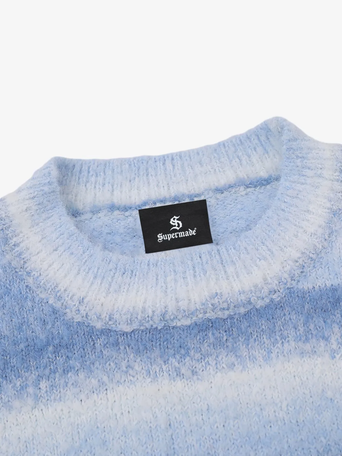 Retro Gradient Stripe Jacquard Sweater sold by Thesupermade product image thumbnail 3