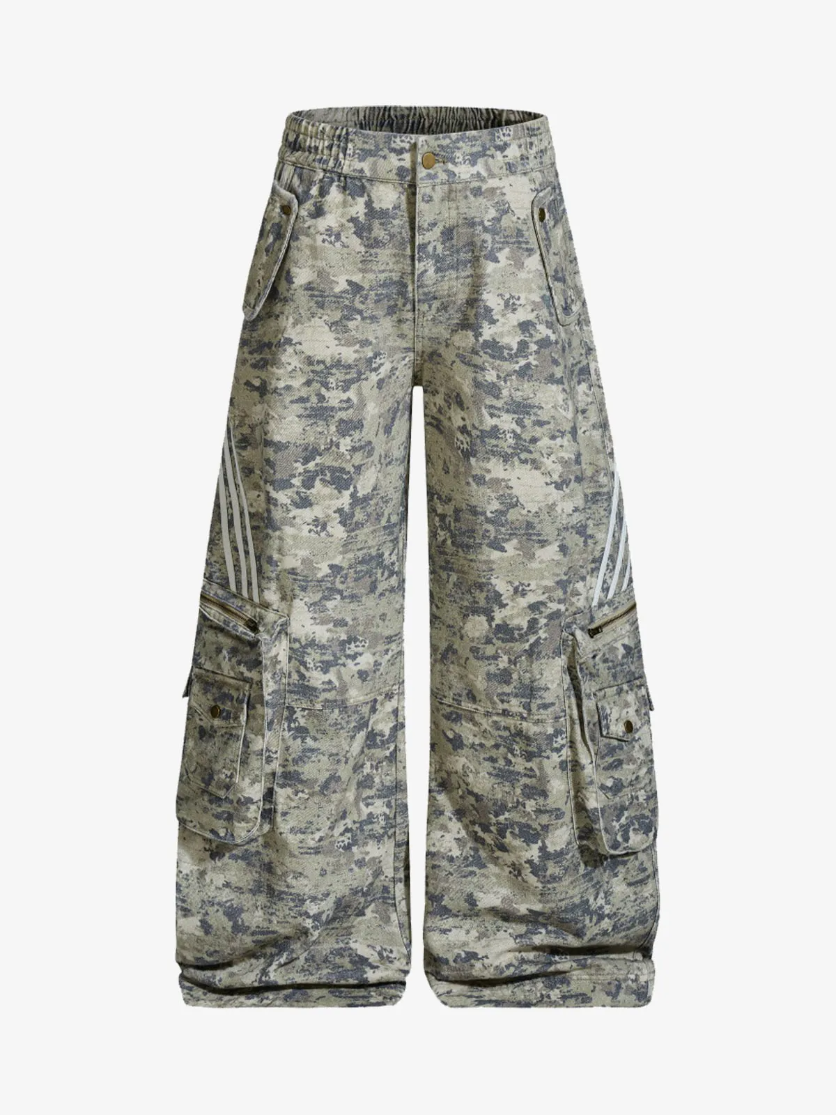 Street Camo Multi-Pocket Workwear Scimitar Pants - 2516 sold by Thesupermade