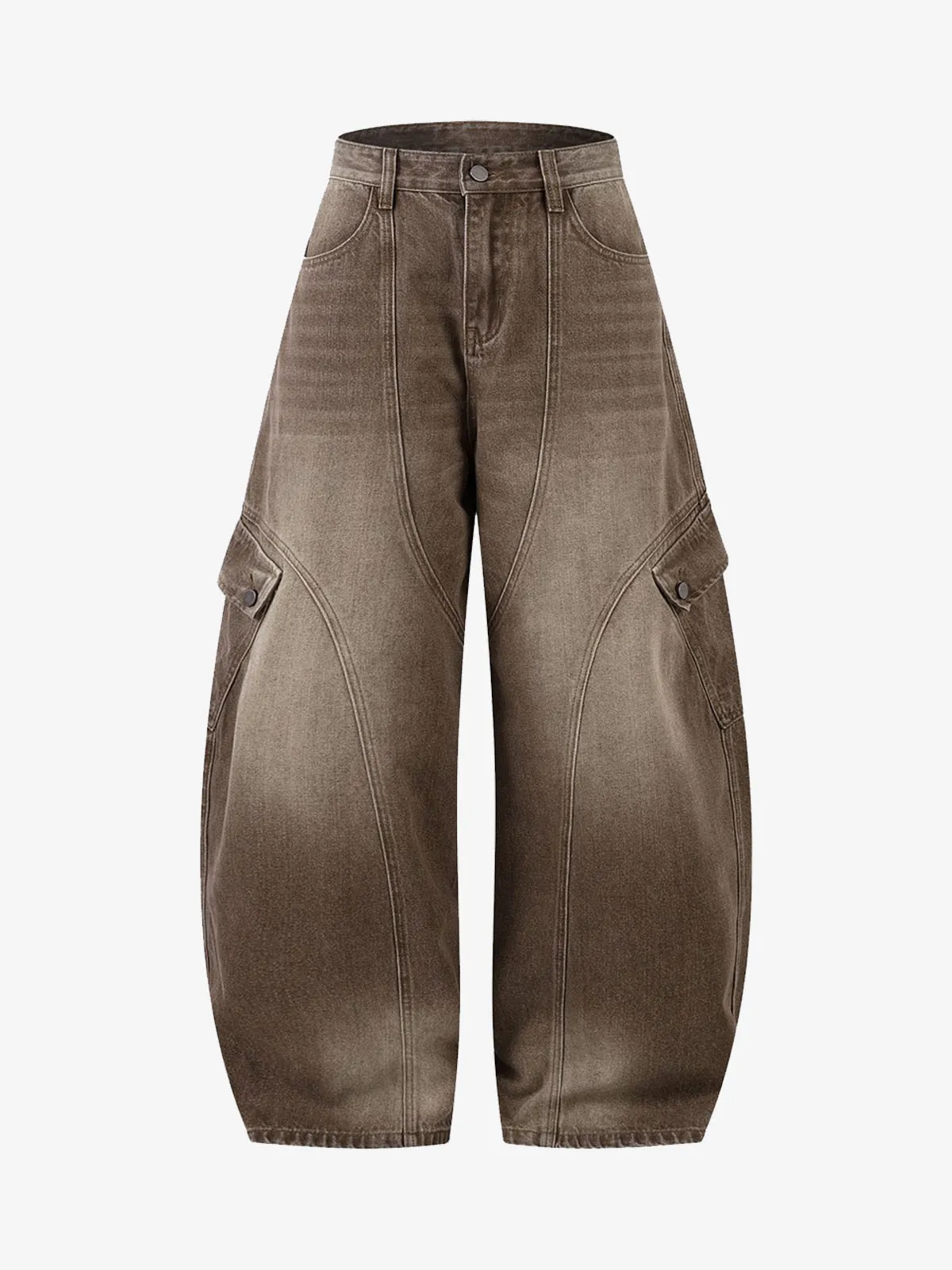 Vintage Washed Workwear Barrel Jeans sold by Thesupermade