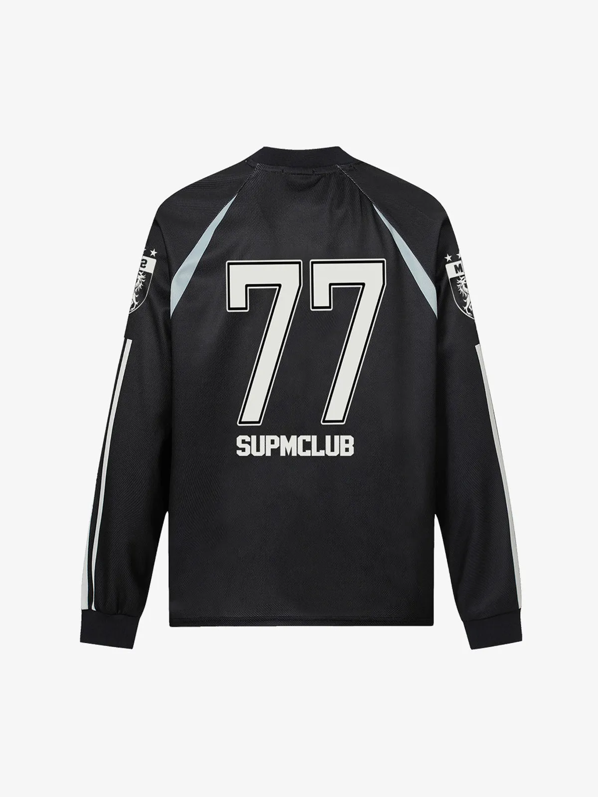 Street Jersey 77 Digital Print Striped Long Sleeve T-Shirt sold by Thesupermade product image thumbnail 3