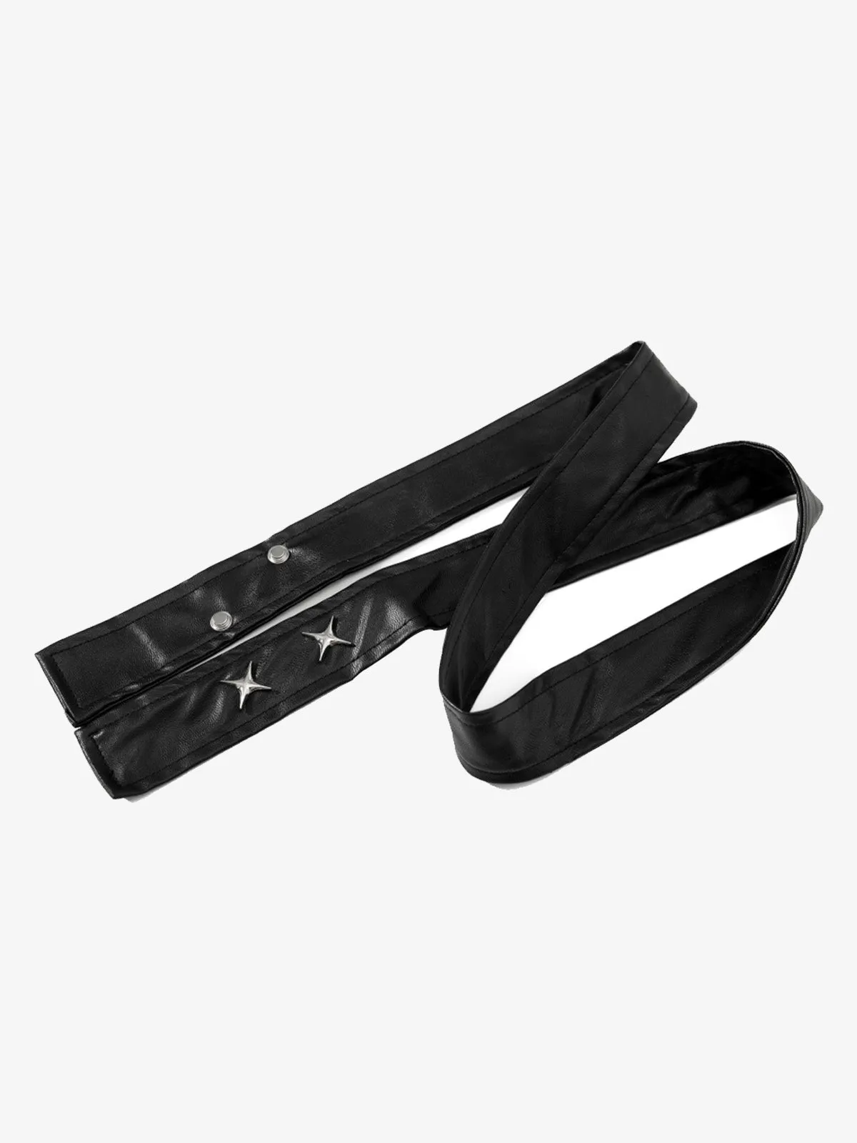 Vintage Heavy Pleated PU Leather Stitch Patchwork Flared Pants sold by Thesupermade product image thumbnail 5