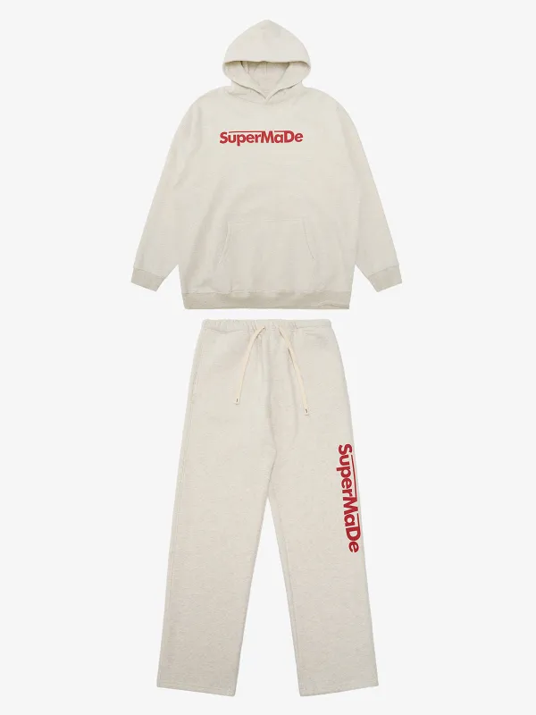 Streetwear SuperMade Letter Print Casual Set sold by Thesupermade