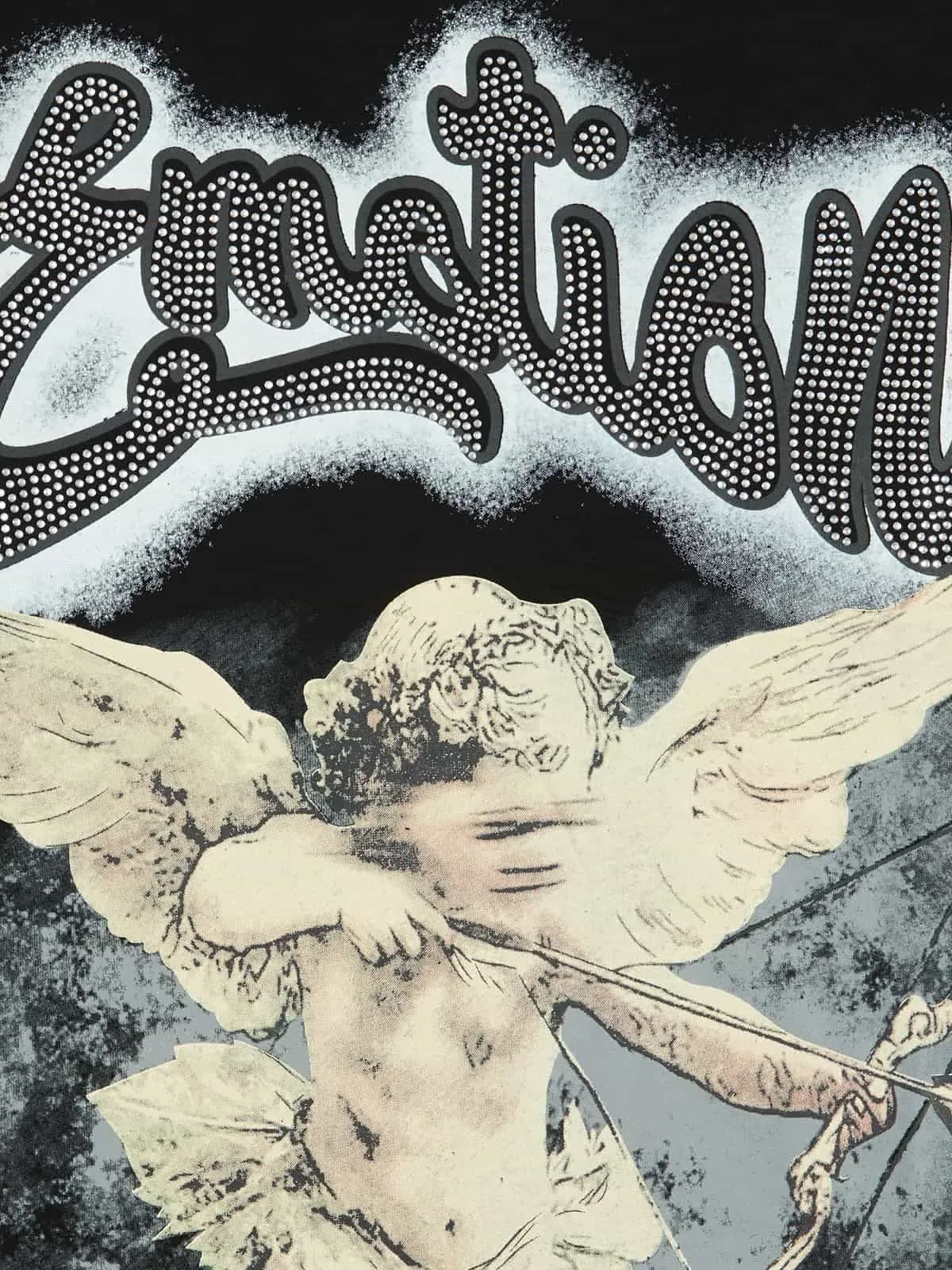 Retro Cupid Rhinestone Graphic T-Shirt sold by Thesupermade product image thumbnail 5