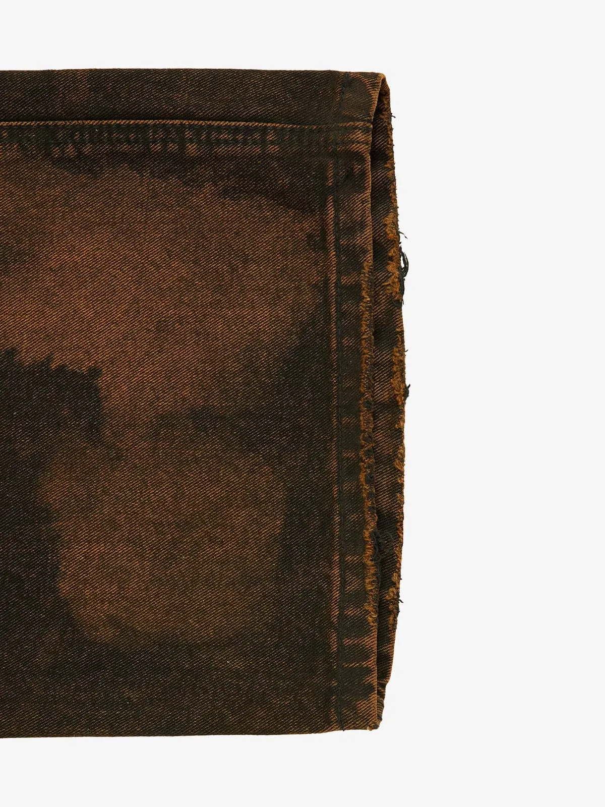 Vintage Mud-Dyed Wash Deconstructed Patchwork Jeans sold by Thesupermade product image thumbnail 5