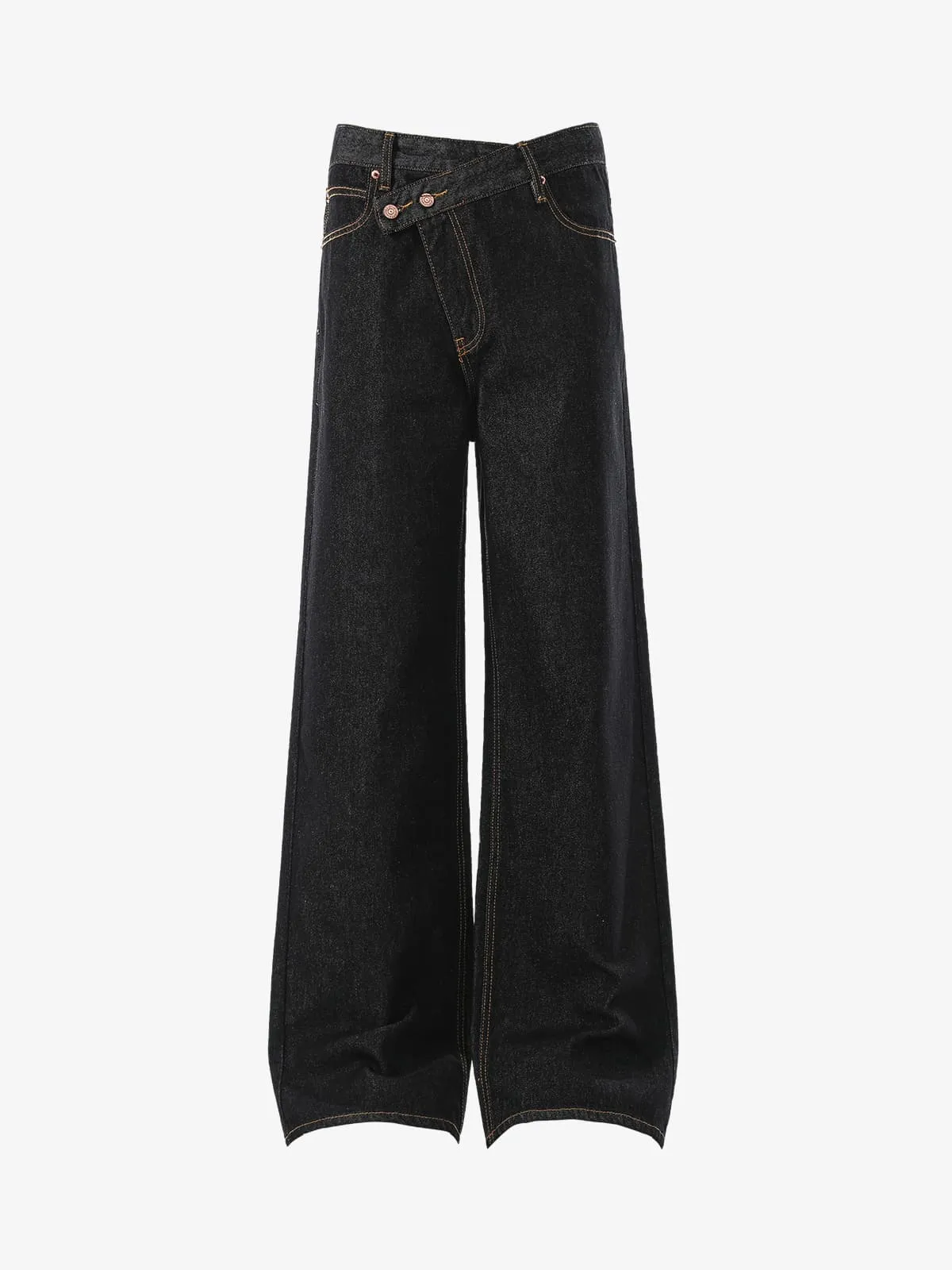 Vintage Irregular Cut Scimitar Embroidered Jeans sold by Thesupermade