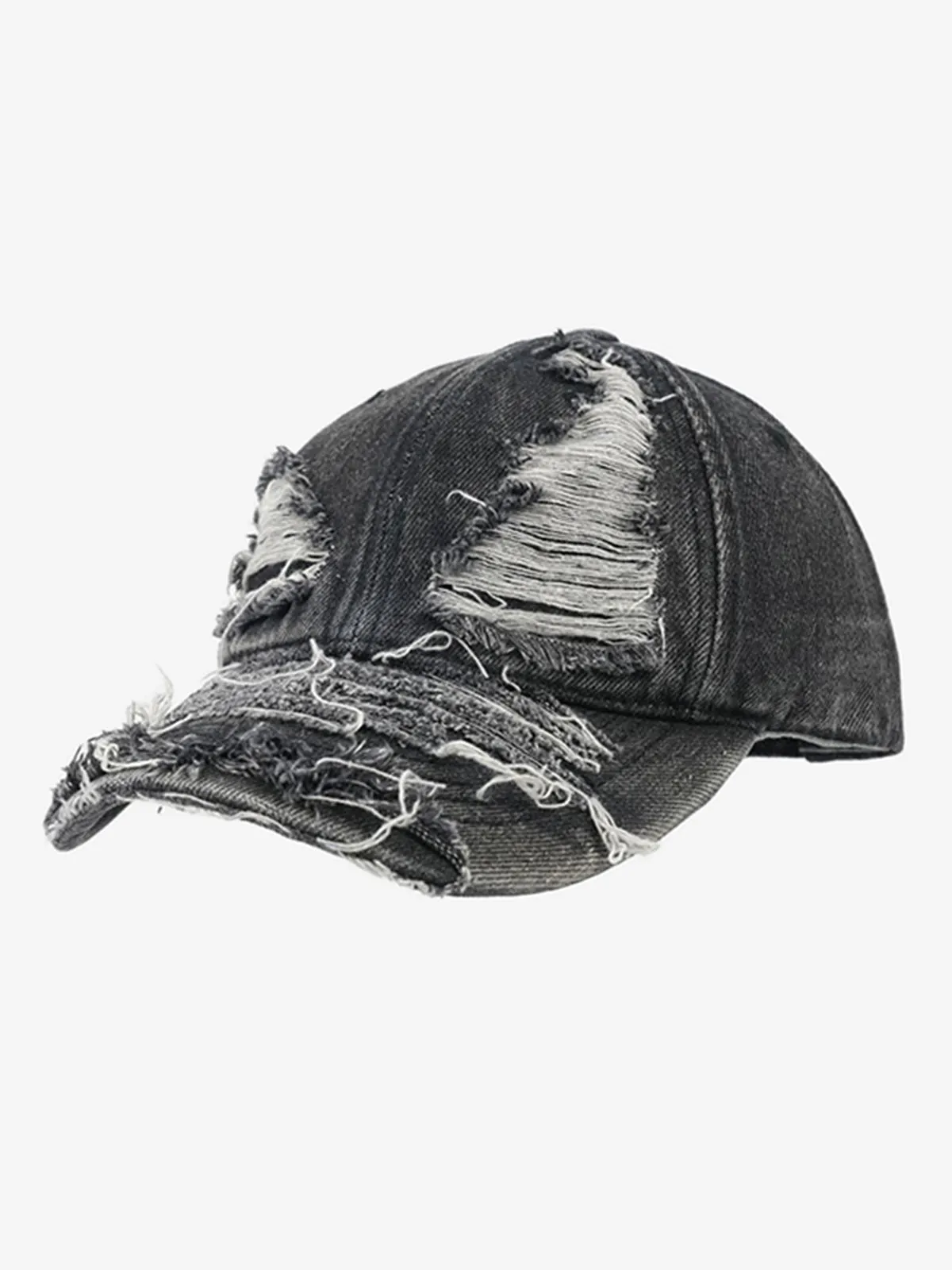 Retro Distressed Street Denim Baseball Cap sold by Thesupermade