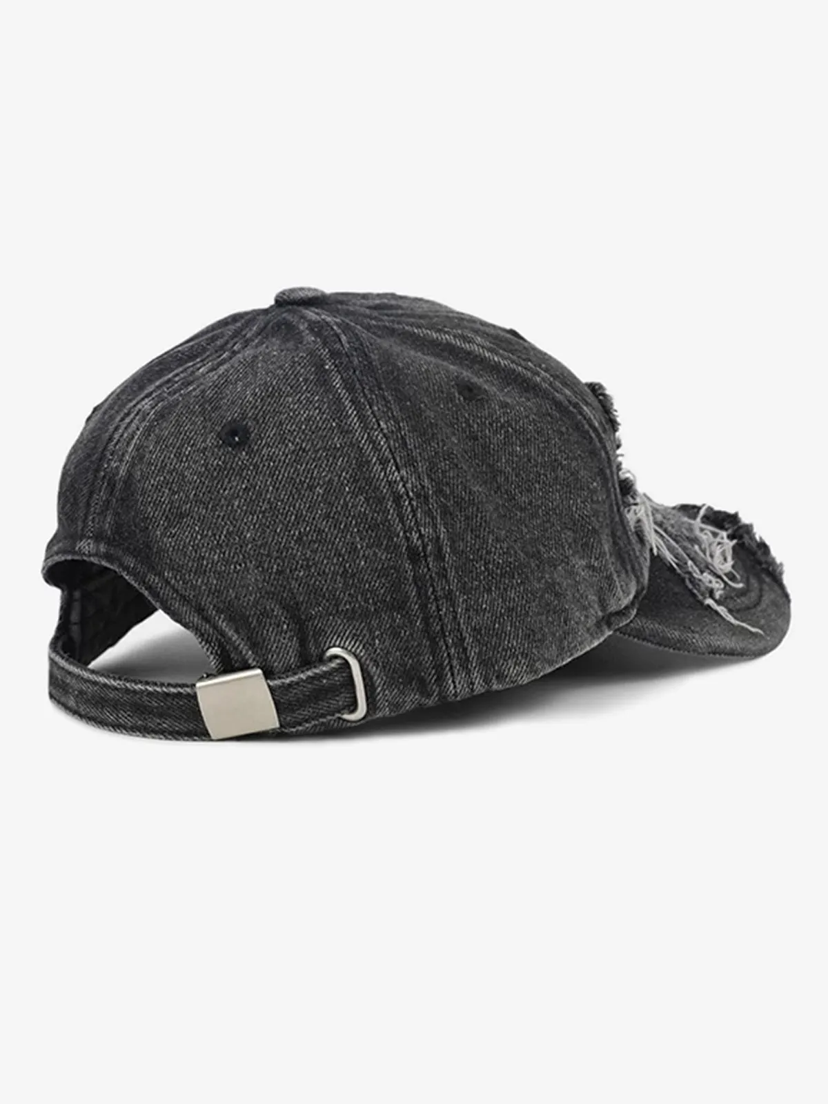 Retro Distressed Street Denim Baseball Cap sold by Thesupermade product image thumbnail 5