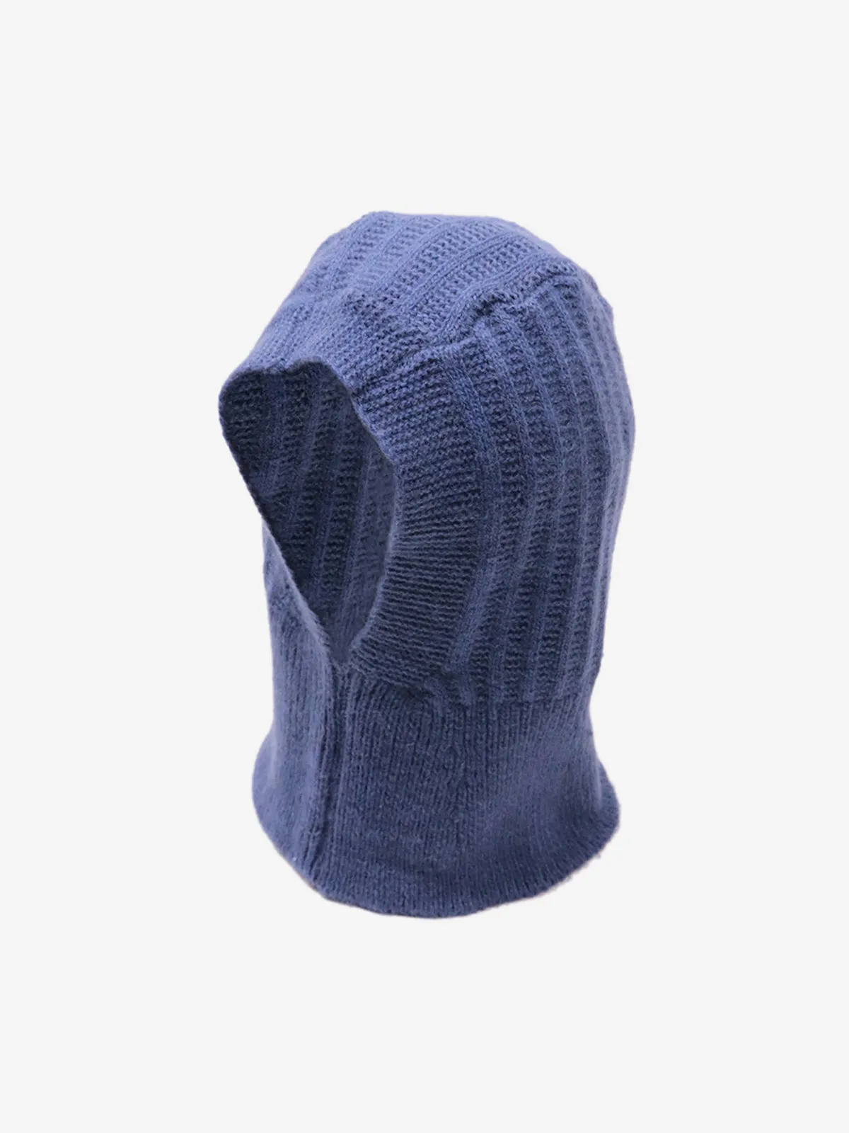 Vintage Ribbed Knit Balaclava Hood Hat sold by Thesupermade