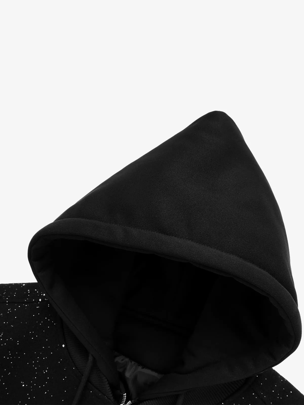 Retro Rhinestone Double Zipper Cotton Jacket sold by Thesupermade product image thumbnail 4