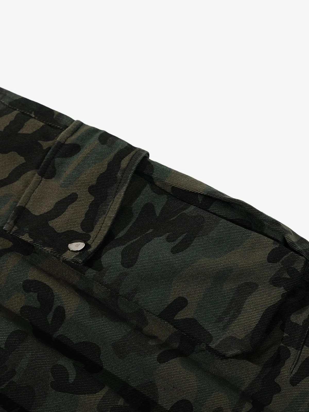 Retro Camouflage Pocket Design Workwear Casual Pants sold by Thesupermade product image thumbnail 4