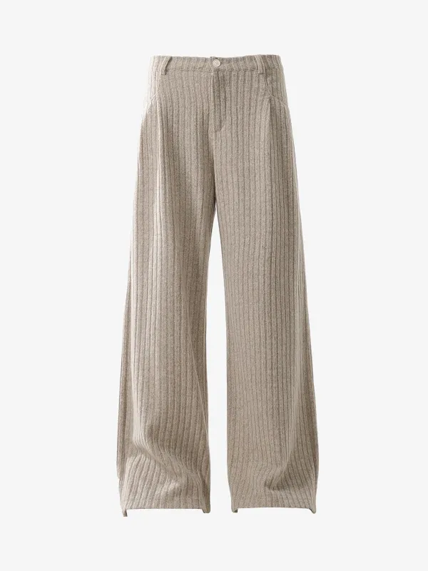 Retro Wool Blend Pleated Baggy Trousers sold by Thesupermade
